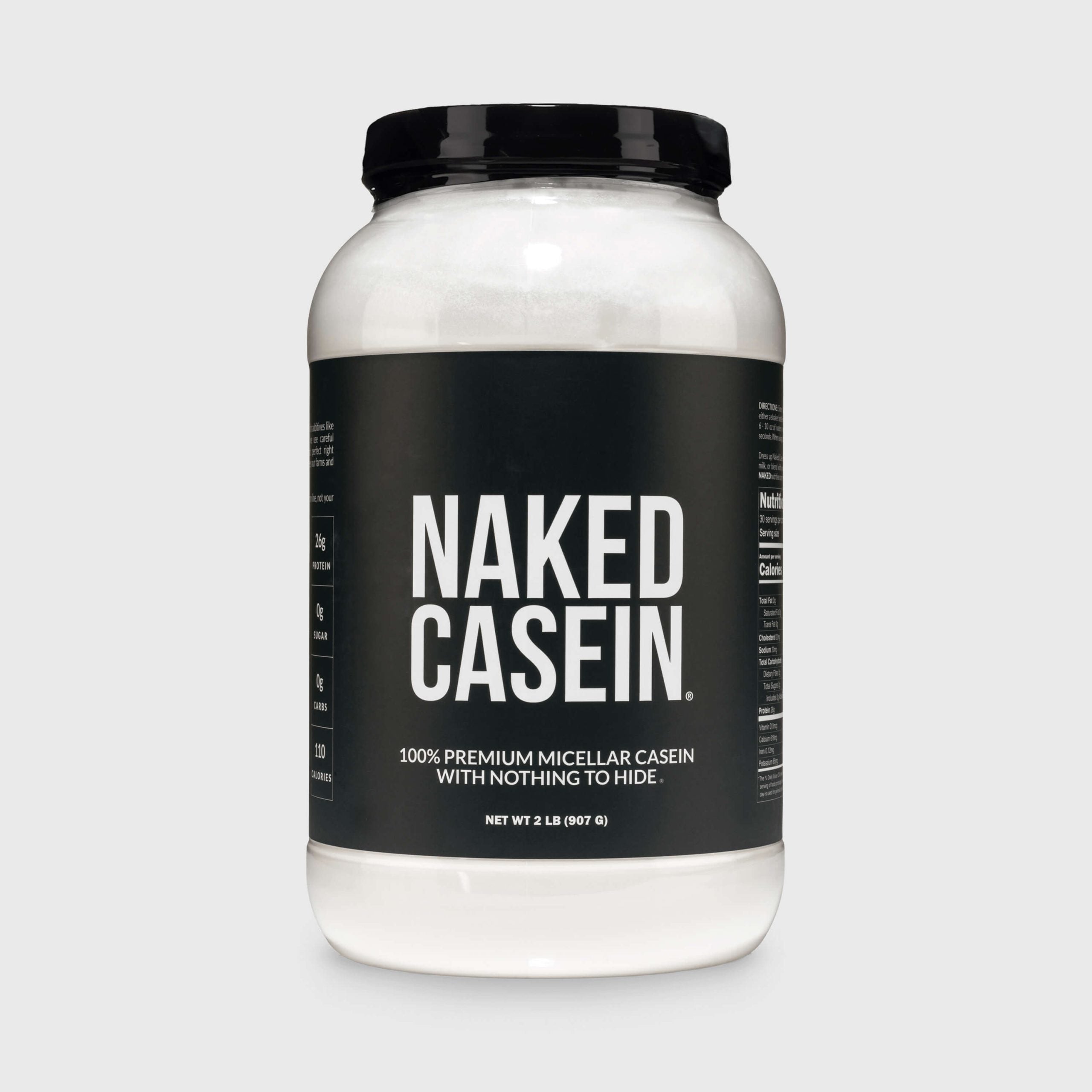 Micellar Casein Protein Powder - Unflavored | Clean Protein For Evening Use