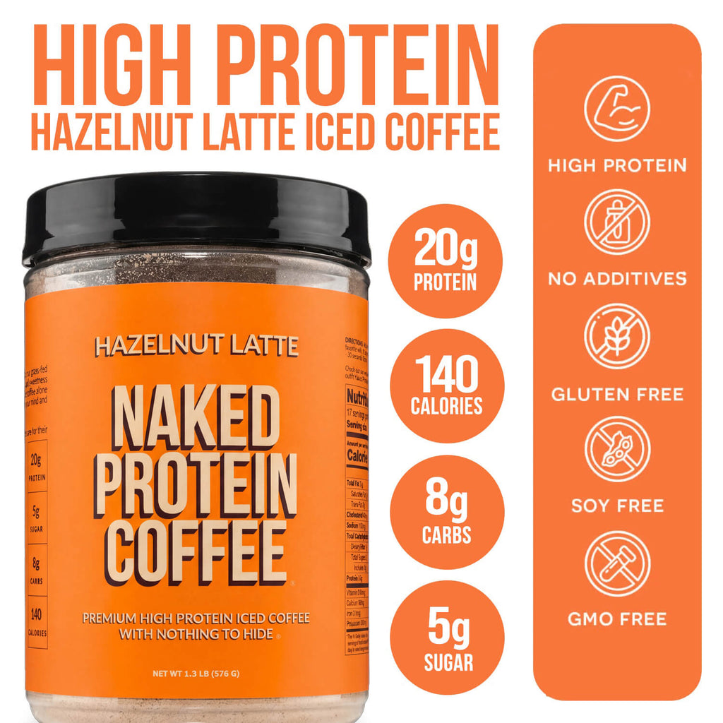 Hazelnut Latte Protein Iced Coffee - Hazelnut Latte | Everyday Fitness Nutrition