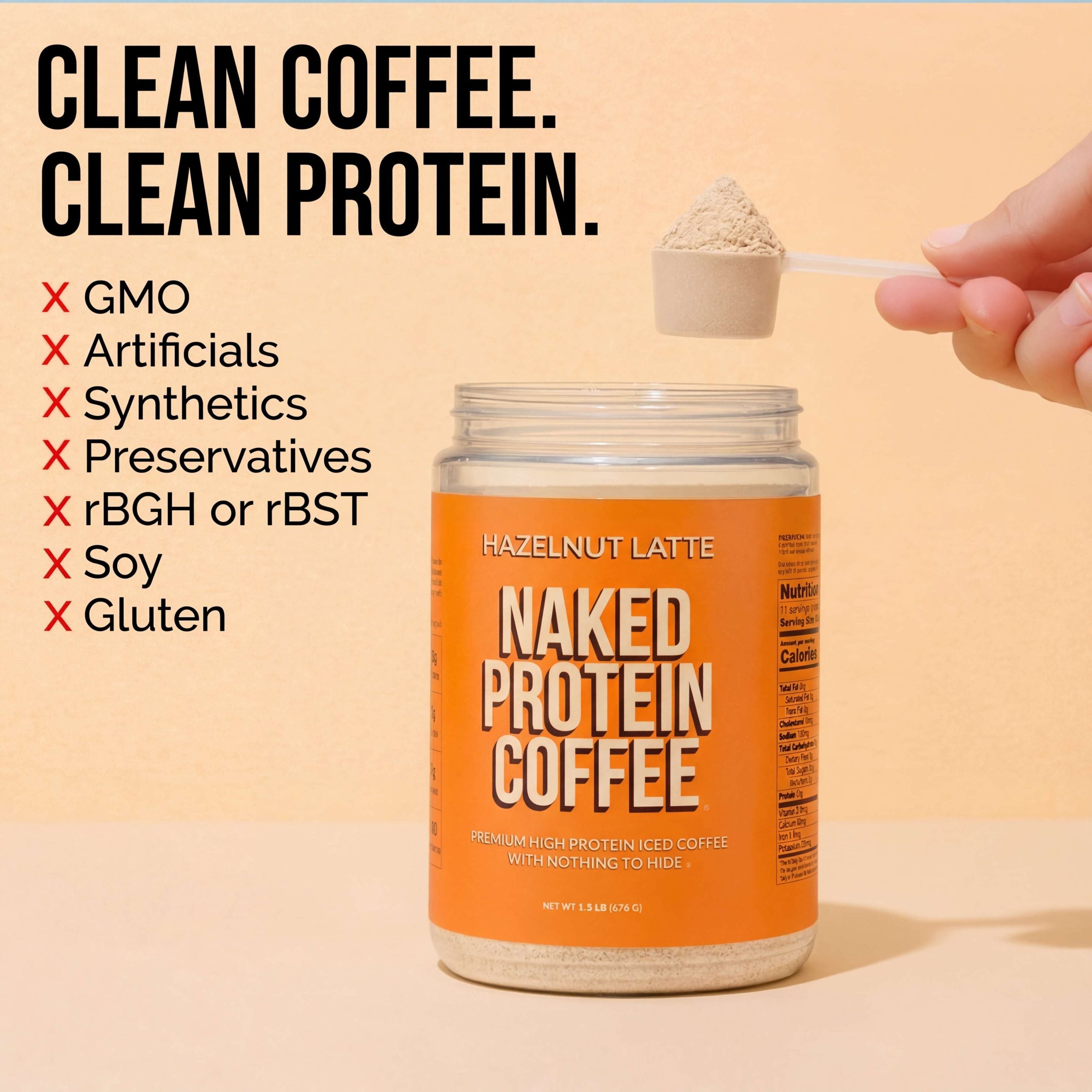 Hazelnut Latte Protein Iced Coffee - Hazelnut Latte | Everyday Fitness Nutrition