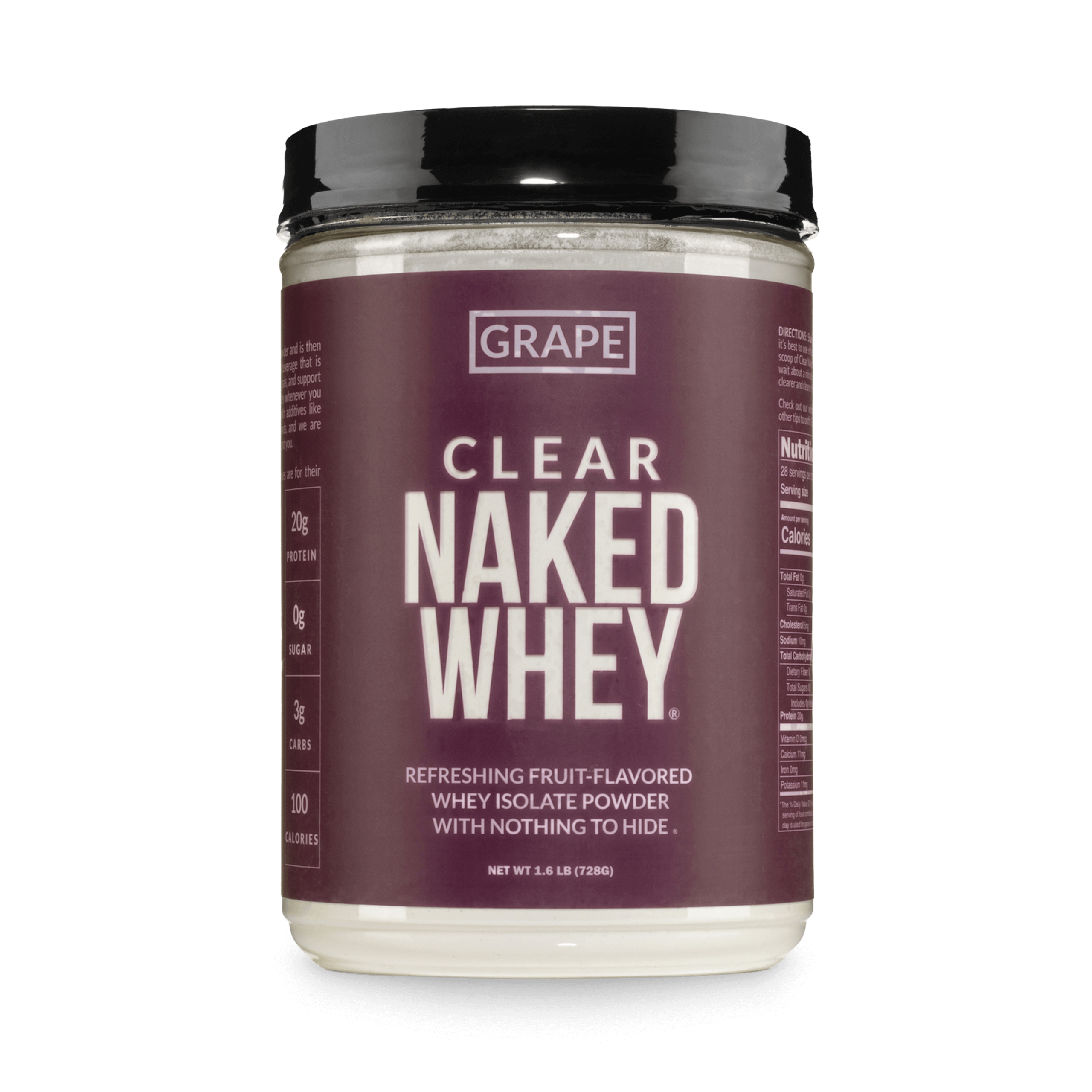 Grape Whey Protein Isolate - Grape | Minimal Ingredient Fitness Fuel