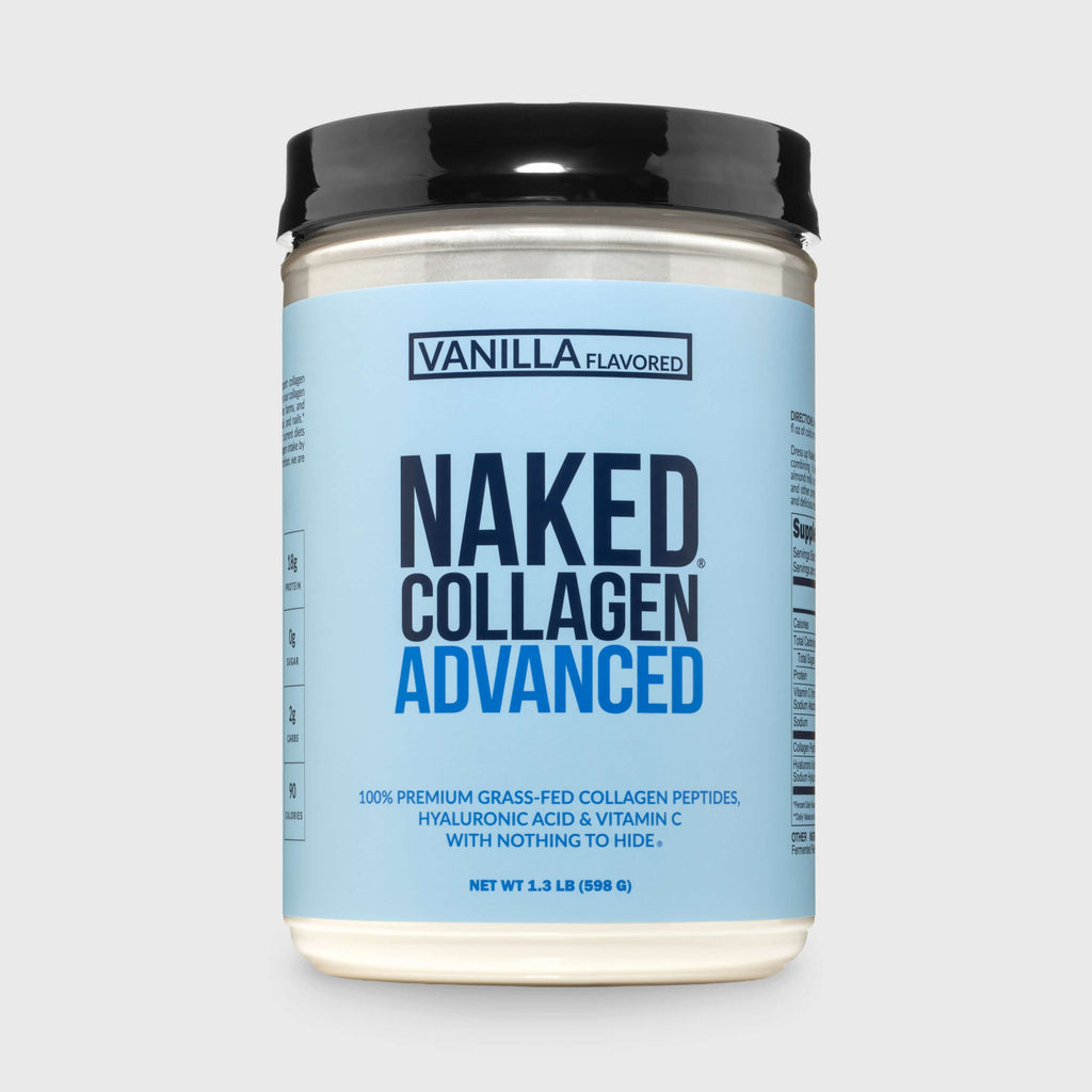 Vanilla Collagen Peptides with Hyaluronic Acid - Vanilla Advanced Collagen Peptides | Everyday Wellness Protein Boost