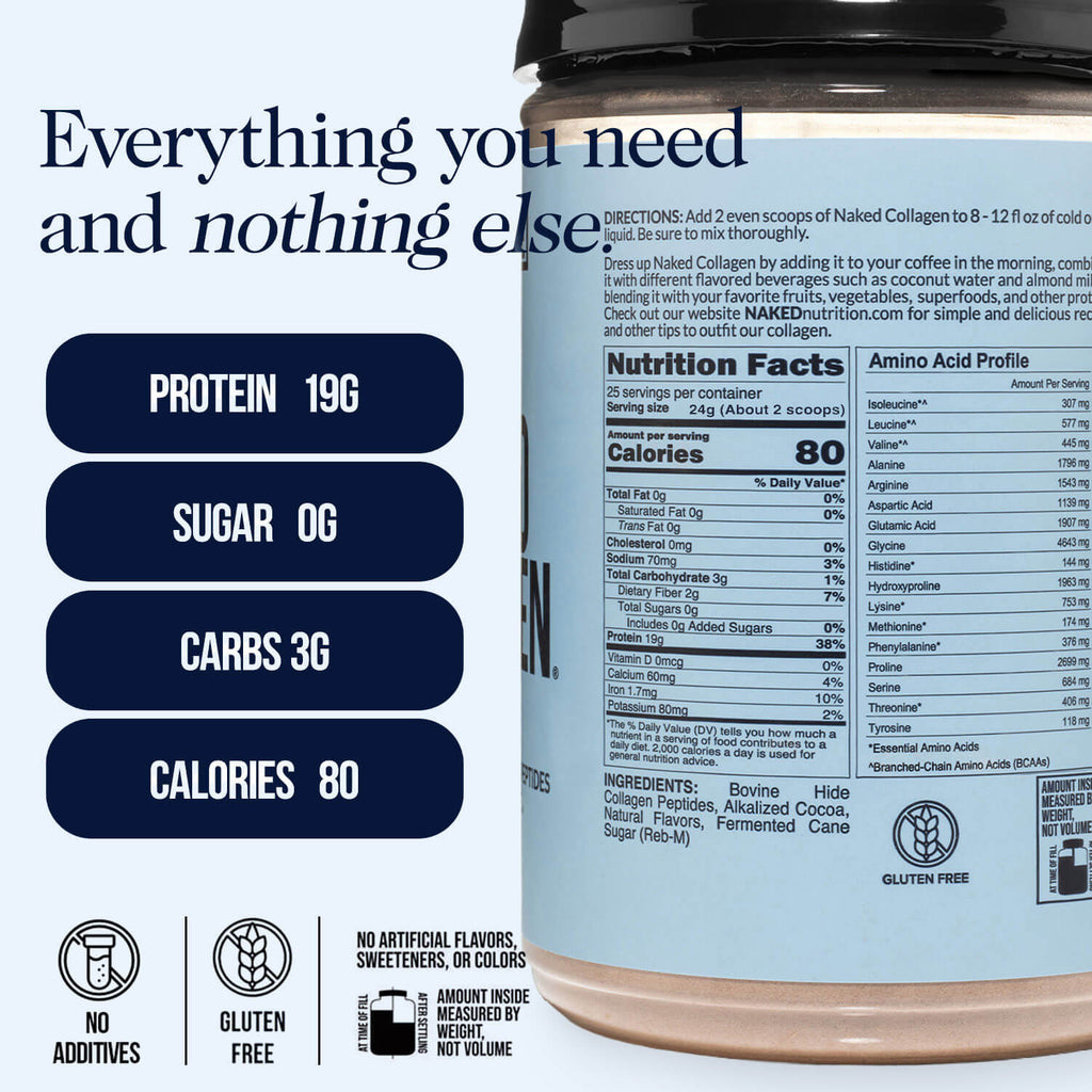 Chocolate Collagen Peptides Powder - Chocolate Collagen Peptides | Everyday Wellness Protein Boost