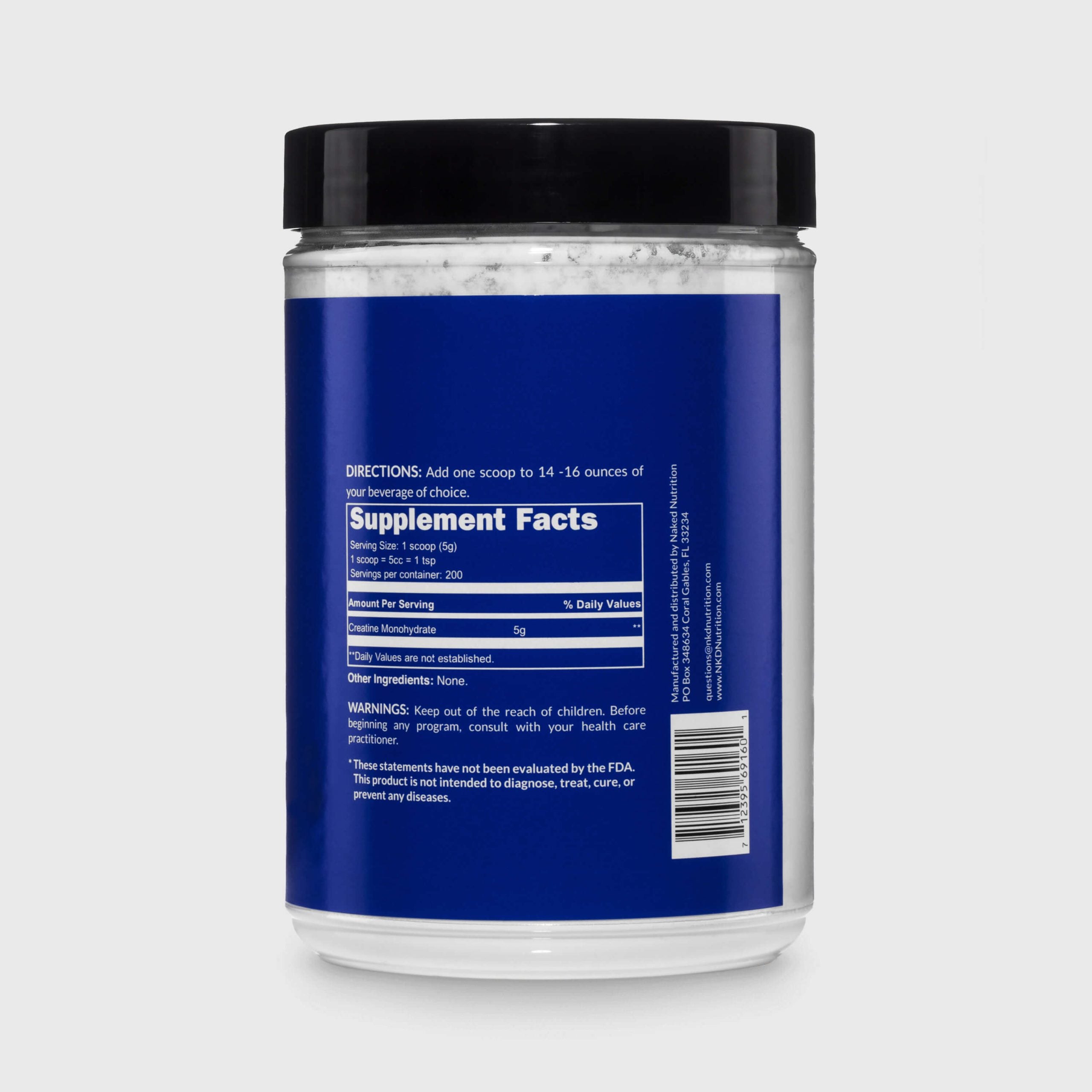 Creatine Monohydrate Powder - Unflavored | Clean Creatine For Active Routines