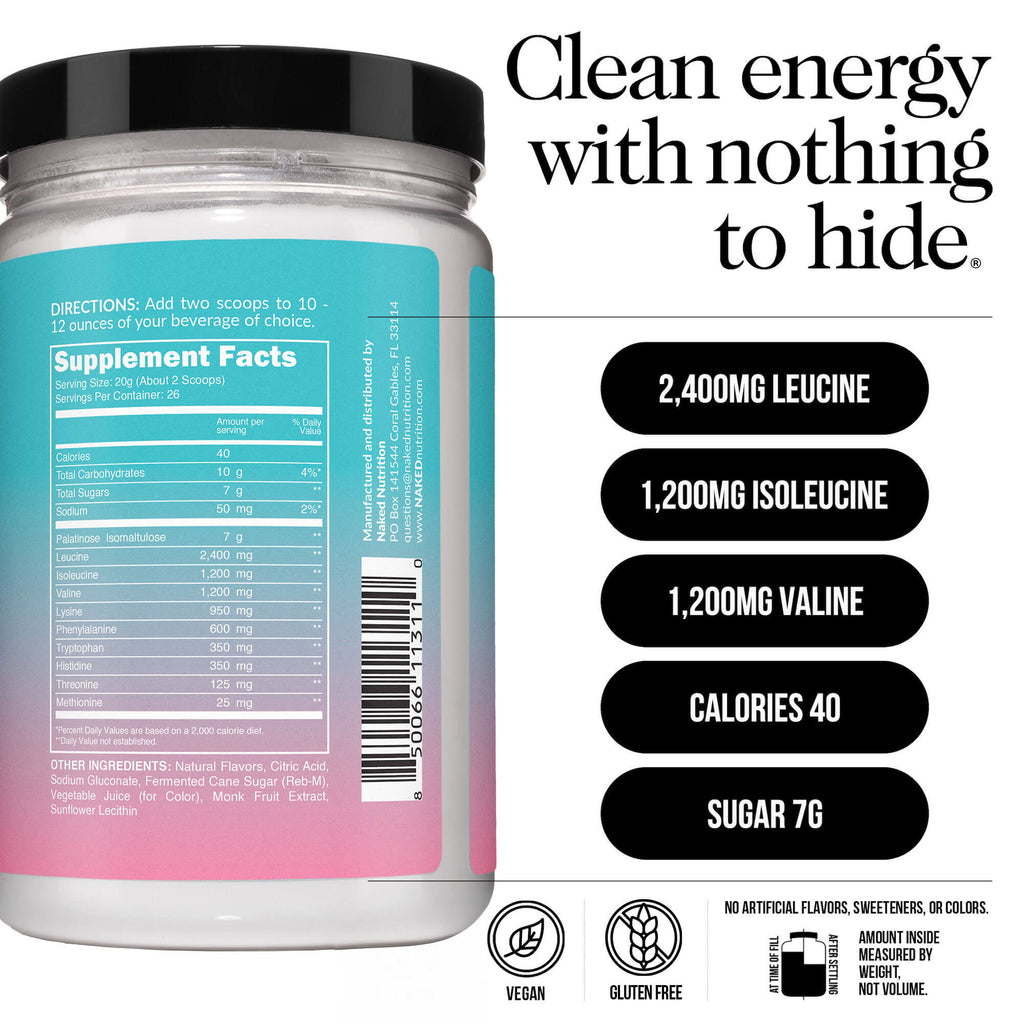 Strawberry Lemonade Essential Amino Acids Supplement - Strawberry EAA | Clean Recovery For Active Days