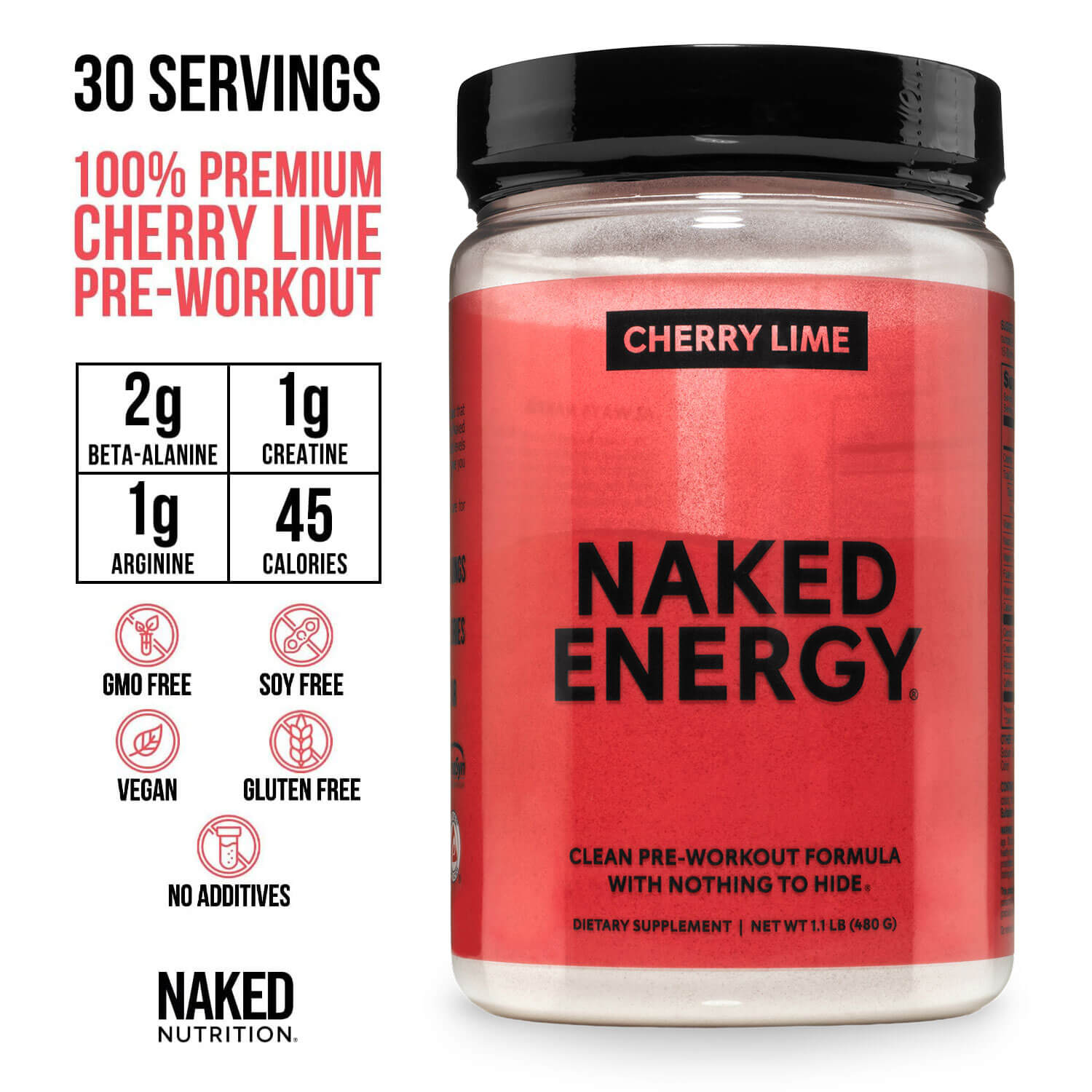 Cherry Lime Pre Workout Supplement - Cherry Lime | Clean Fuel Before Workouts