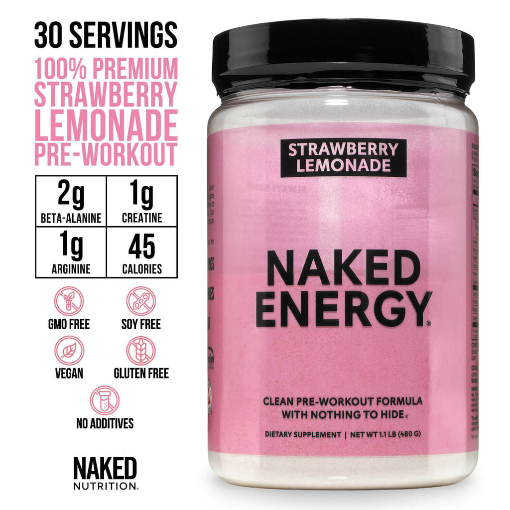 Strawberry Lemonade Pre Workout Supplement - Strawberry Lemonade | Clean Fuel Before Workouts