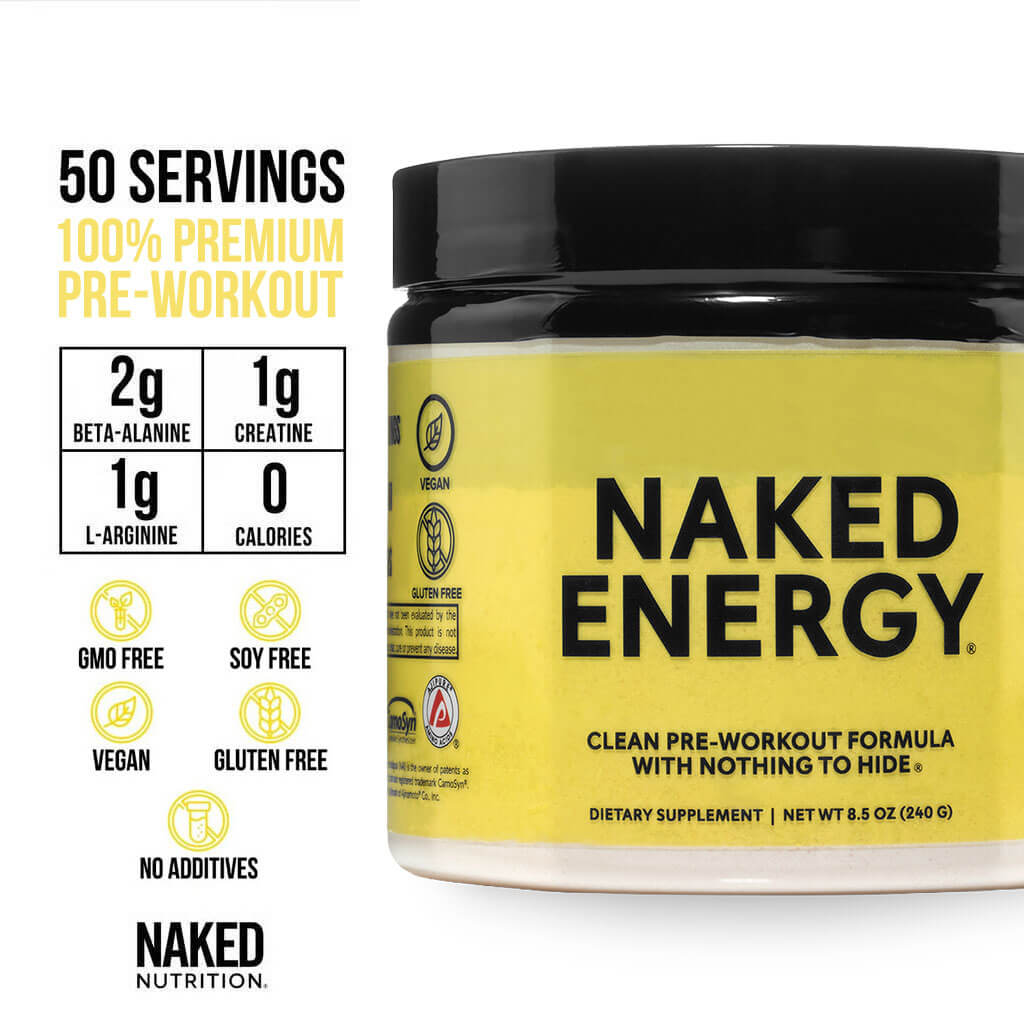 Pre Workout Supplement - Unflavored | Clean Fuel Before Workouts