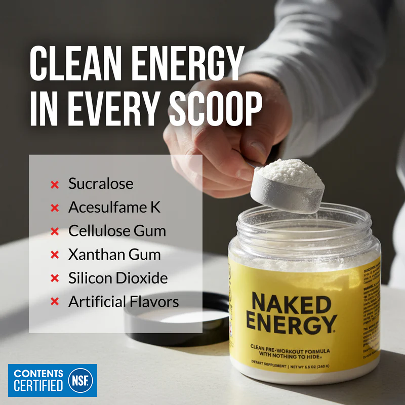 Pre Workout Supplement - Unflavored | Clean Fuel Before Workouts