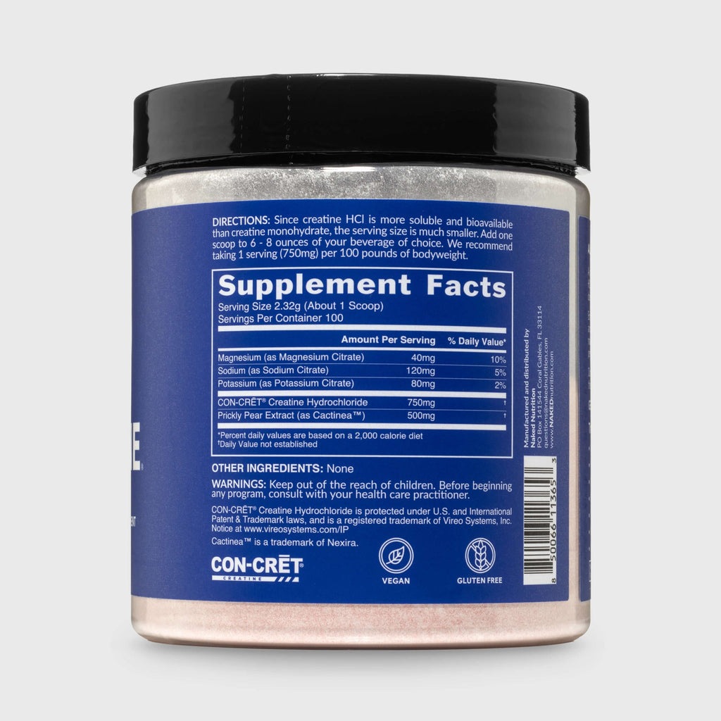 Creatine HCl Powder - Unflavored | Clean Creatine For Active Routines