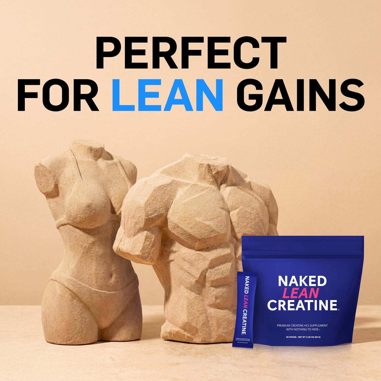 Creatine HCl Travel Packets - Stick Packs | Clean Creatine For Active Routines