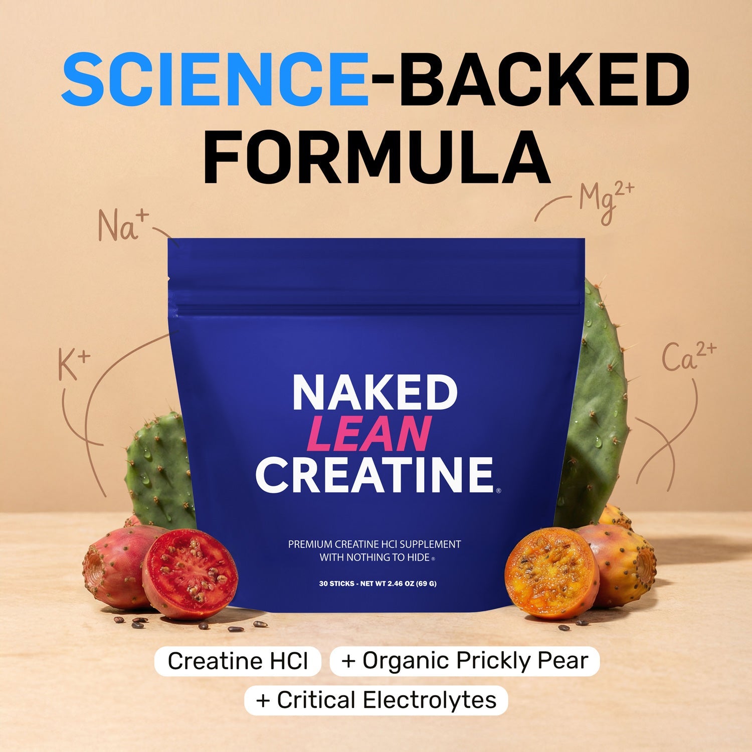 Creatine HCl Travel Packets - Stick Packs | Clean Creatine For Active Routines