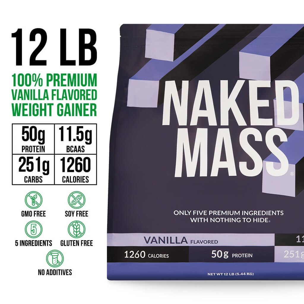 Vanilla Mass Gainer Protein Supplement - Vanilla 12LB | Simple Strength And Size Support