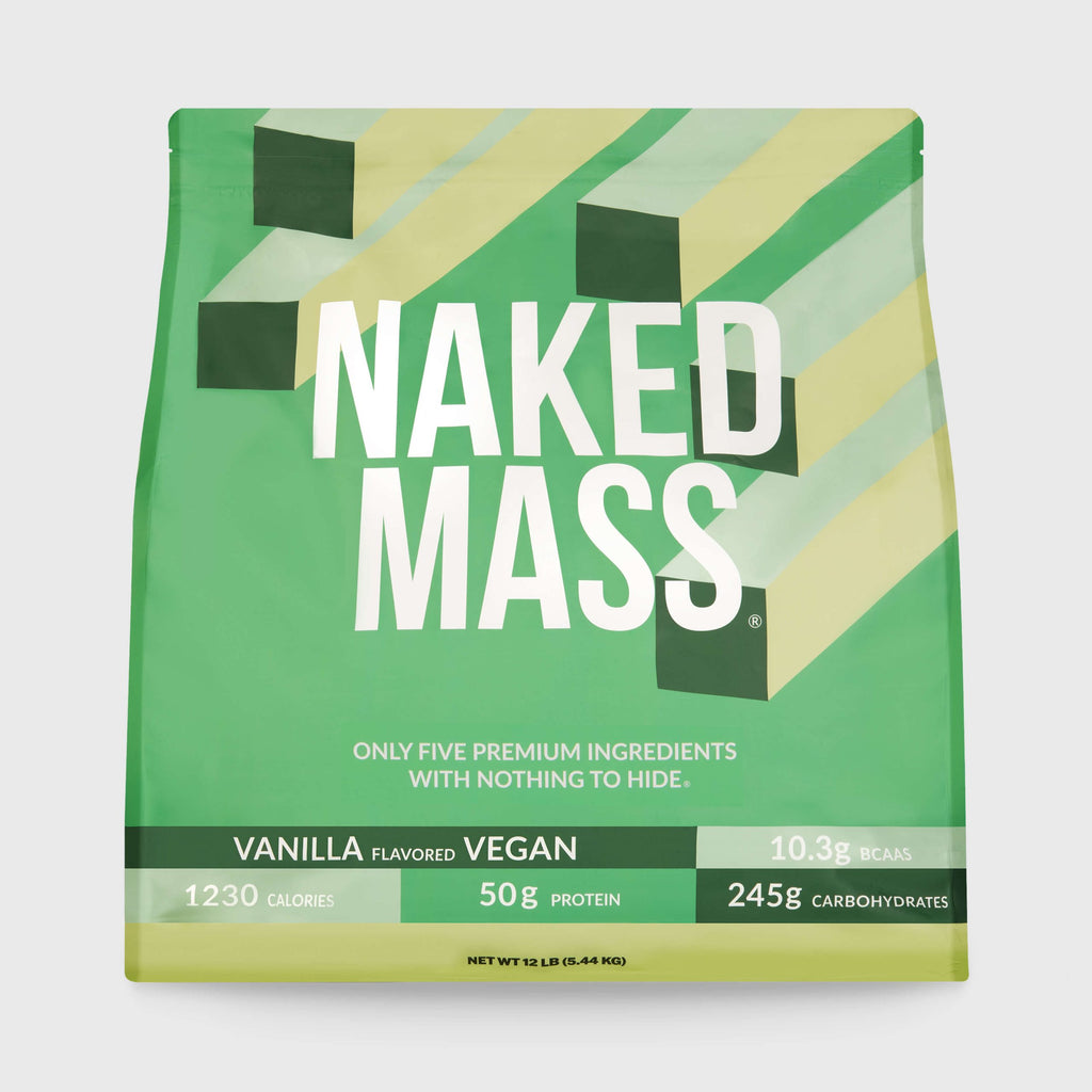 Vanilla Vegan Mass Gainer Supplement - Vanilla (Vegan) 12LB | Simple Strength And Size Support