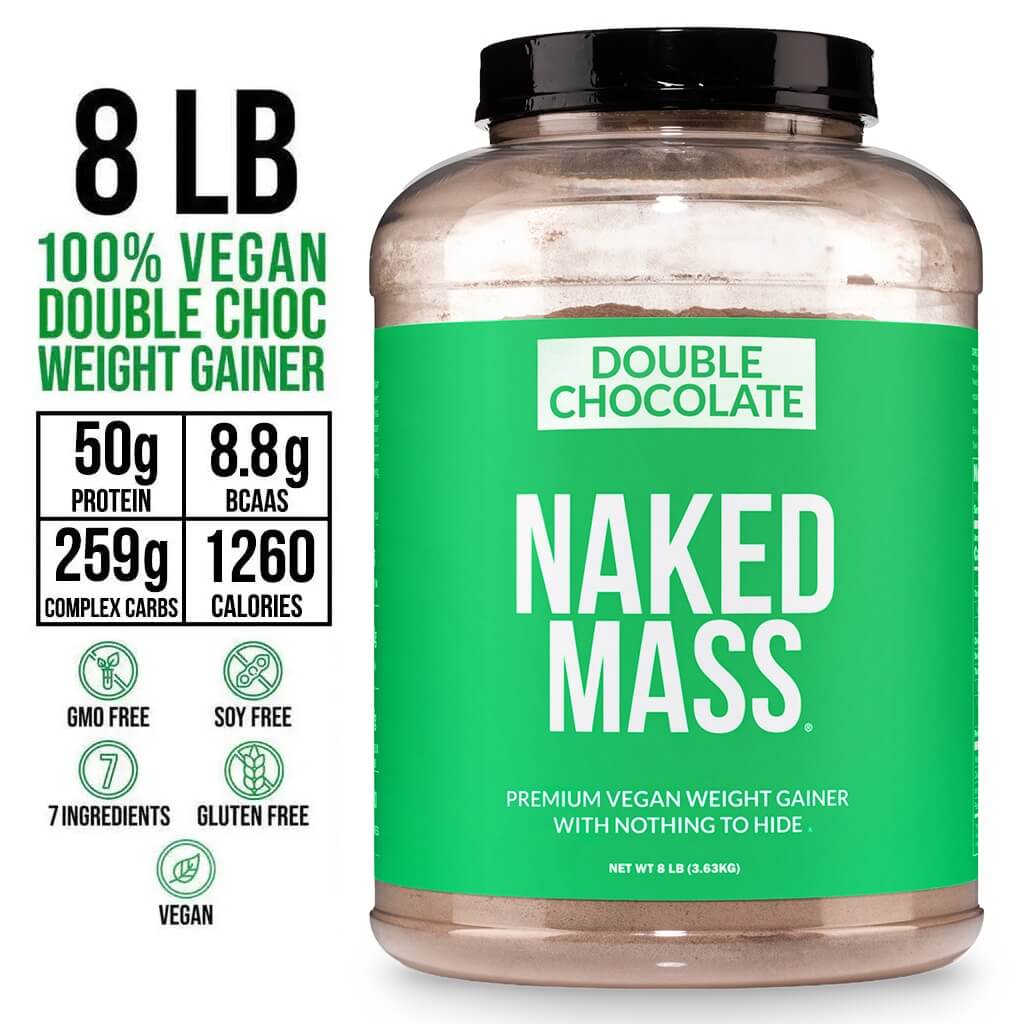 Double Chocolate Vegan Mass Gainer Supplement - Double Chocolate (Vegan) | Simple Strength And Size Support