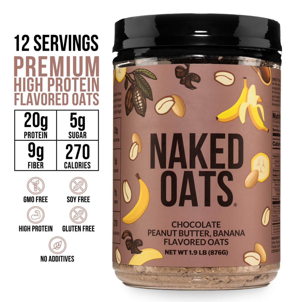 Chocolate Peanut Butter Banana Protein Oats - Chocolate PB Banana | Everyday Fitness Nutrition