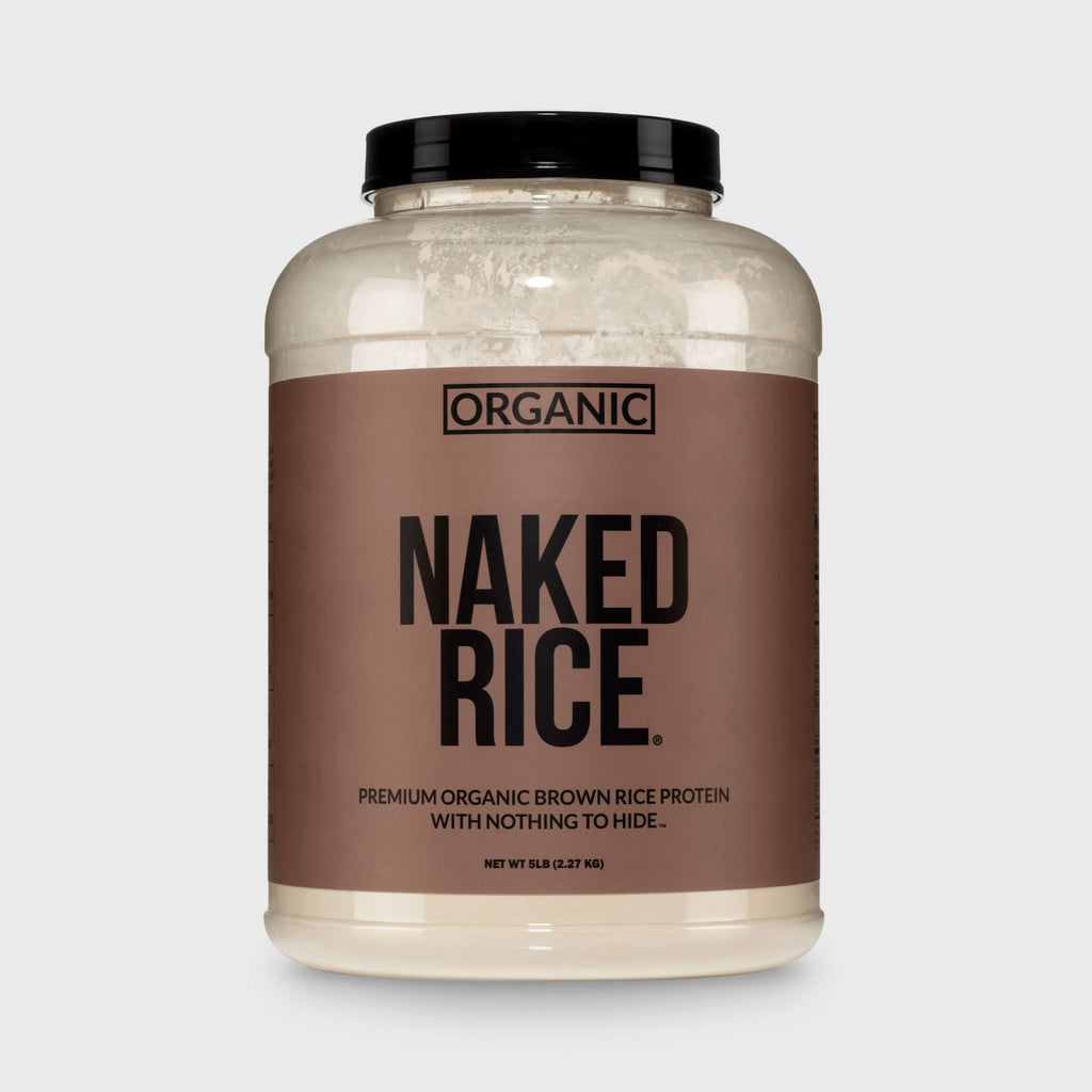 Organic Brown Rice Protein Powder - 5LB Unflavored | Pure Plant Powered Workout Fuel