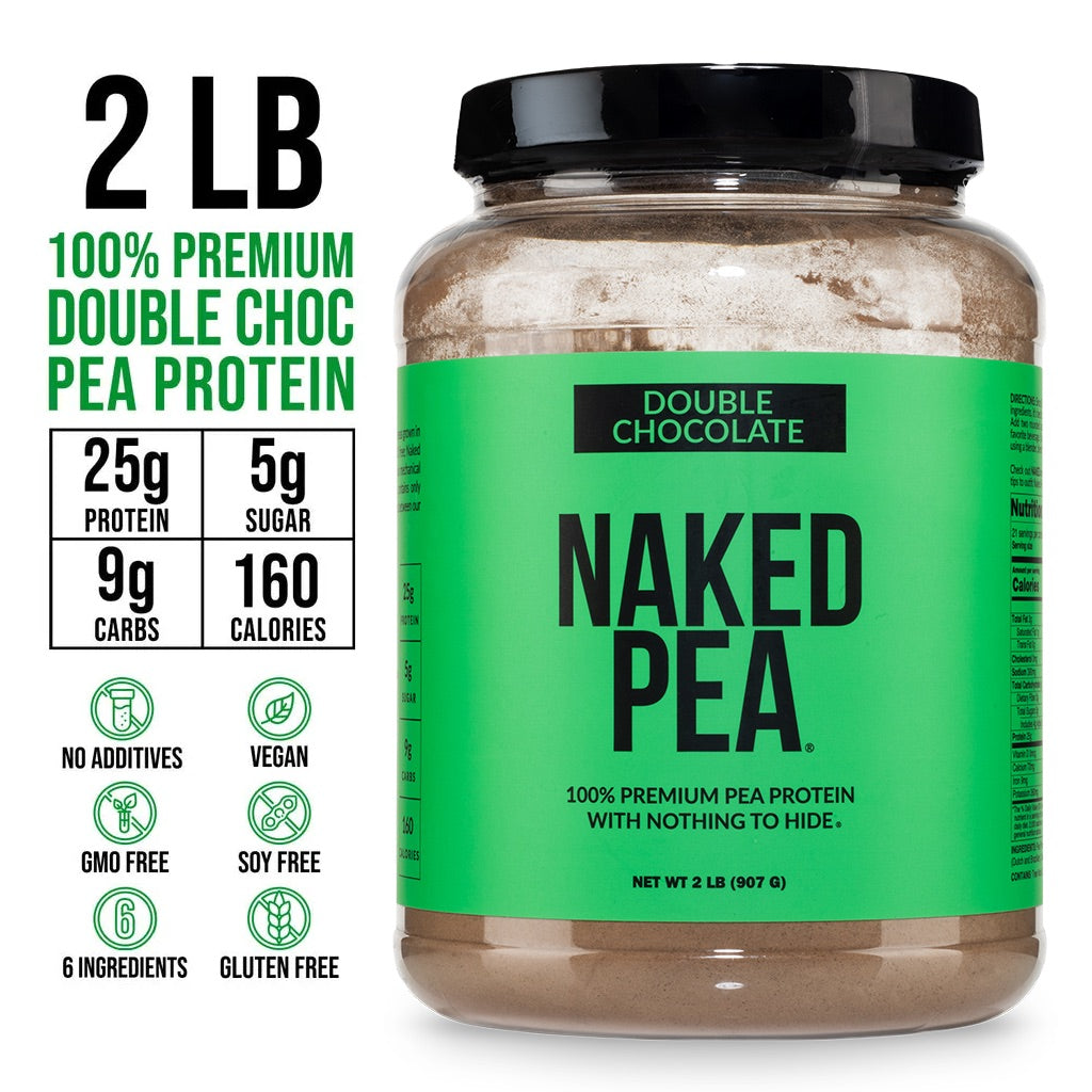 Double Chocolate Pea Protein Powder - Double Chocolate | Pure Plant Powered Workout Fuel