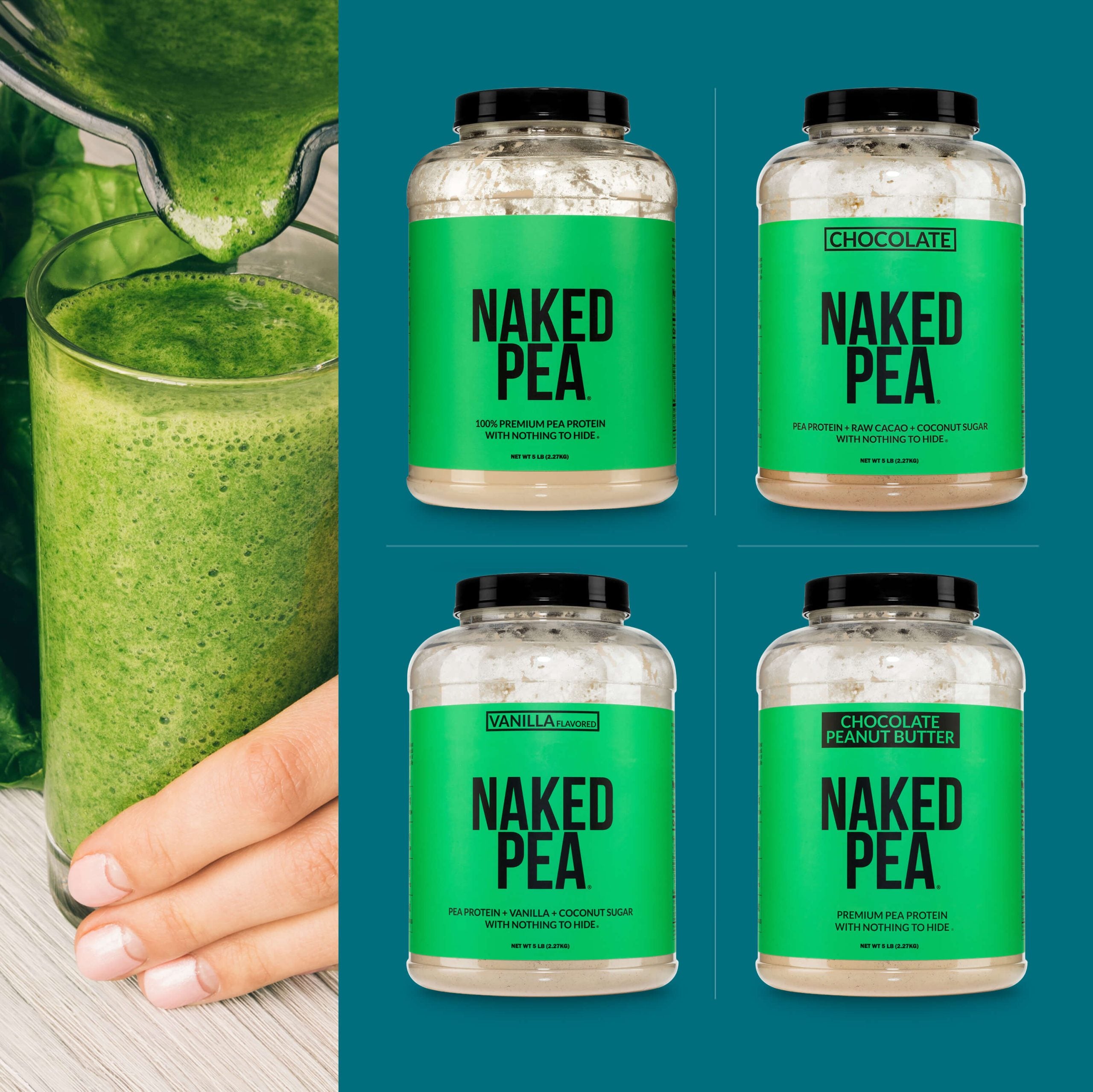 Pea Protein Powder - Unflavored | Pure Plant Powered Workout Fuel