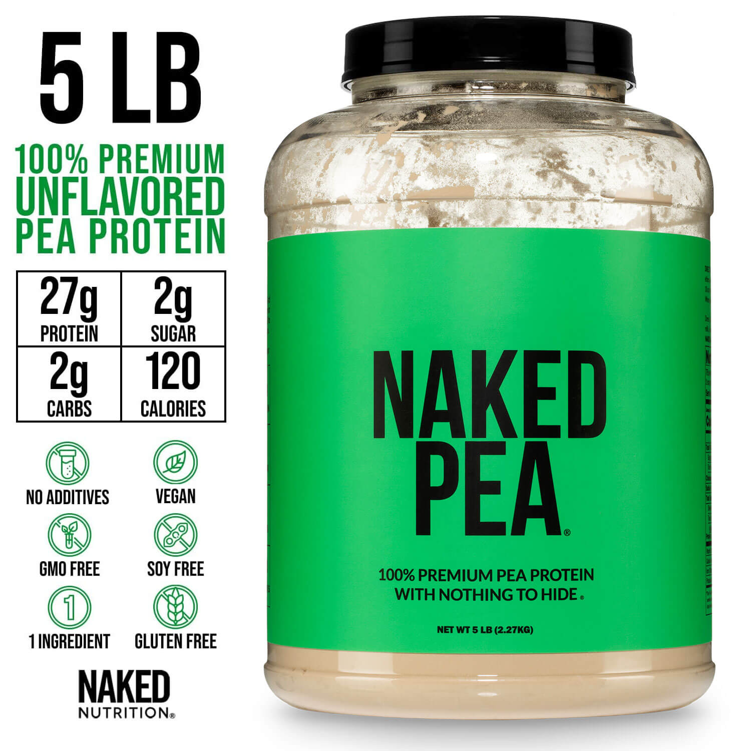 Pea Protein Powder - Unflavored | Pure Plant Powered Workout Fuel