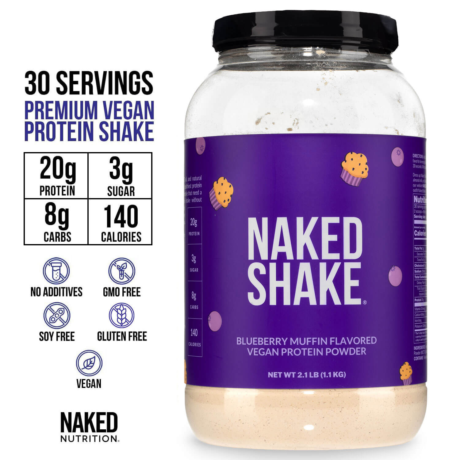Blueberry Muffin Protein Shake - Blueberry Muffin | Everyday Fitness Nutrition