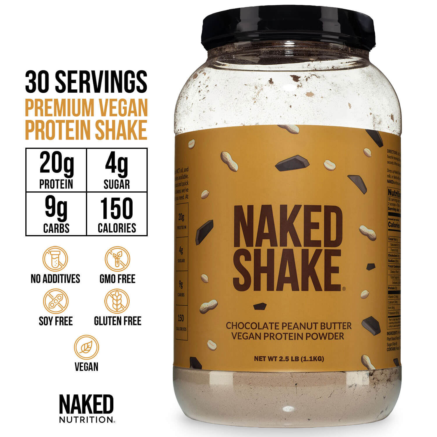 Chocolate PB Protein Shake - Chocolate Peanut Butter | Everyday Fitness Nutrition