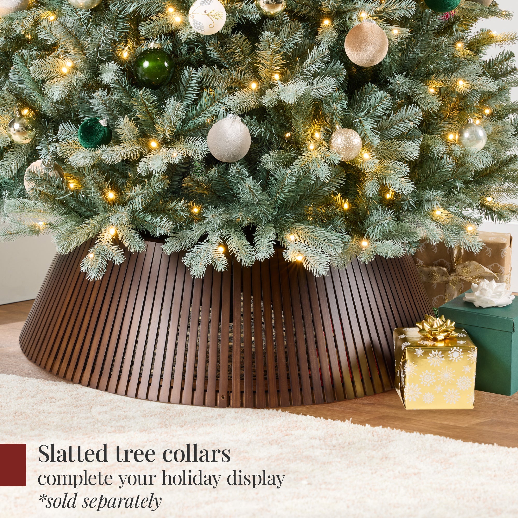 Pre-Lit Artificial Blue Spruce Christmas Tree with Twinkling 2-in-1 LEDs for indoor and outdoor holiday displays