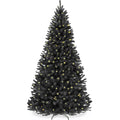 Pre-Lit Artificial Black Spruce Christmas Tree with Easy Assembly with eye-catching holiday style