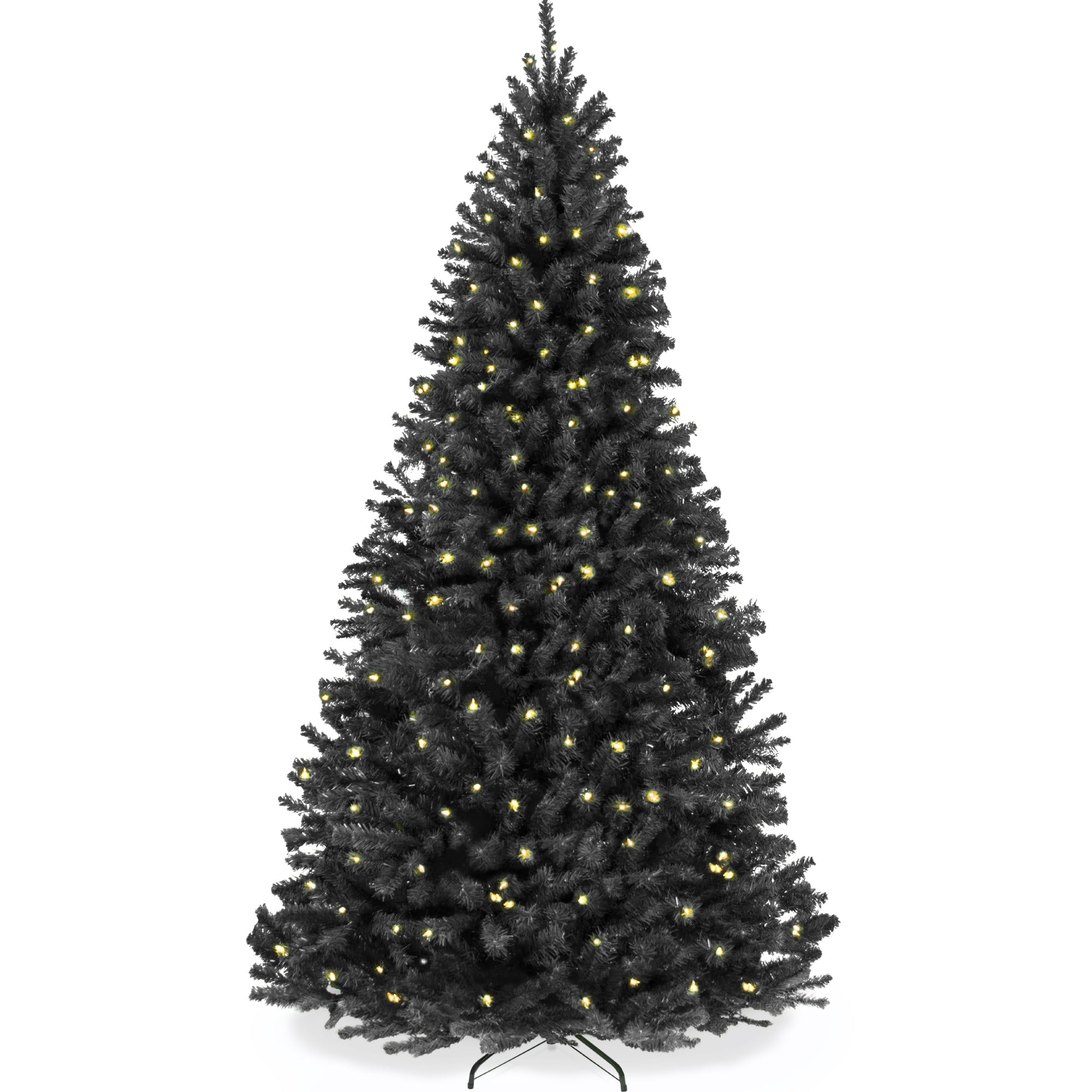 Pre-Lit Artificial Black Spruce Christmas Tree with Easy Assembly with eye-catching holiday style