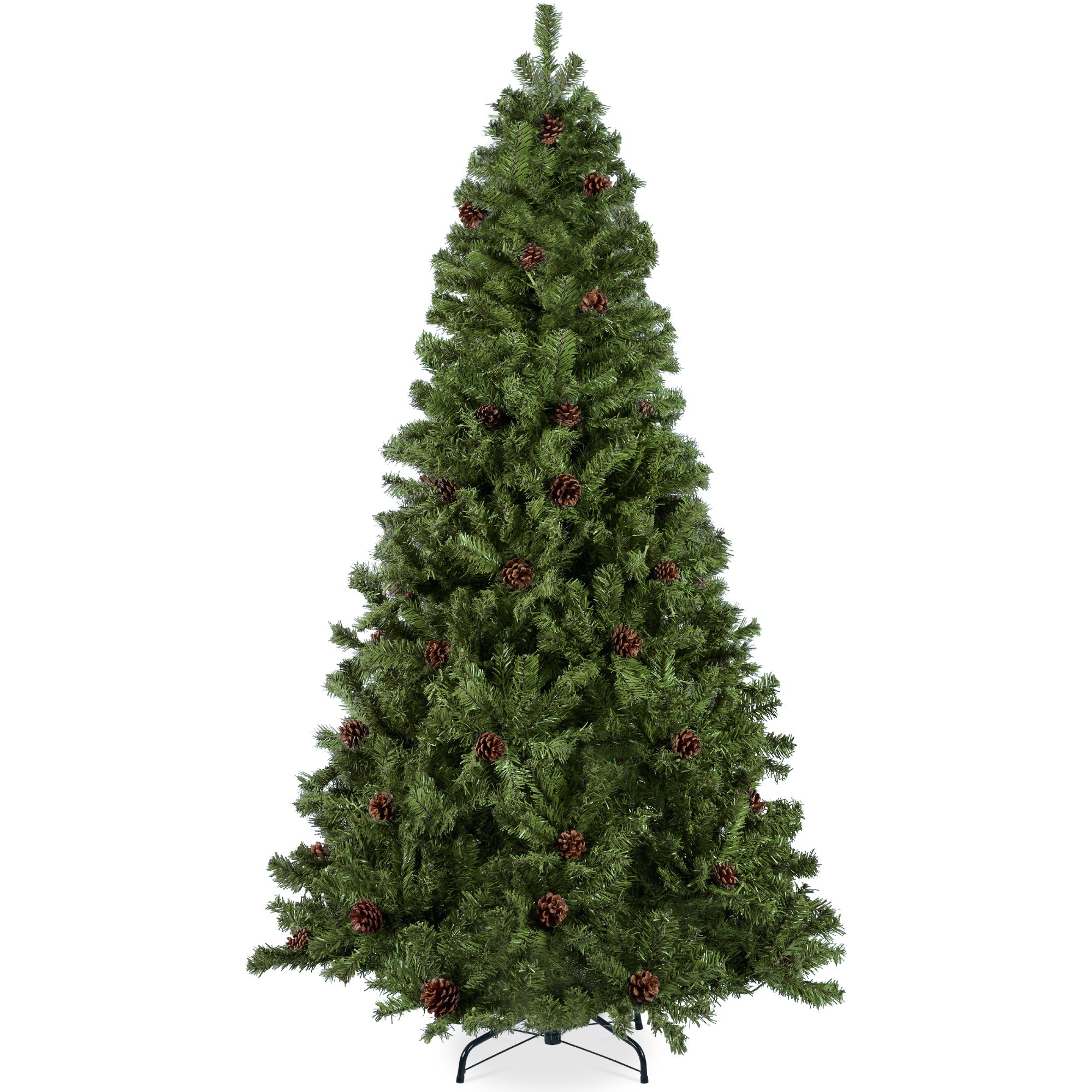 Pre-Decorated Christmas Tree with Pinecones with eye-catching holiday style