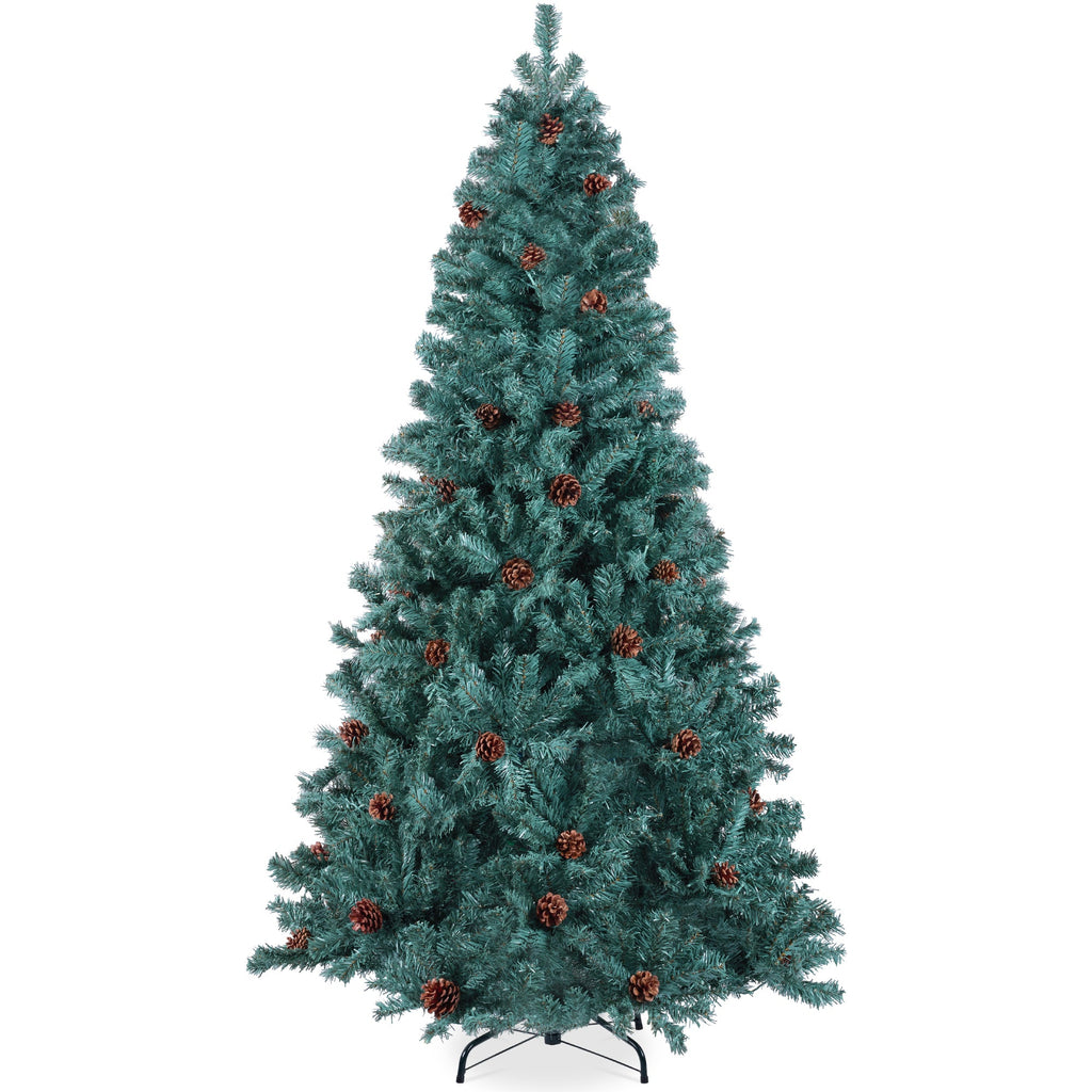Pre-Decorated Christmas Tree with Pinecones for festive seasonal decorating