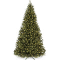Pre-Lit Artificial Green Spruce Christmas Tree with Easy Assembly for festive seasonal decorating