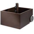Portable Steel Umbrella Base Stand Up to 150 lbs with Fillable Planter Wheels with practical outdoor-ready details