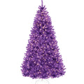 Pre-Lit Artificial Purple Christmas Tree with Incandescent Lights with eye-catching holiday style