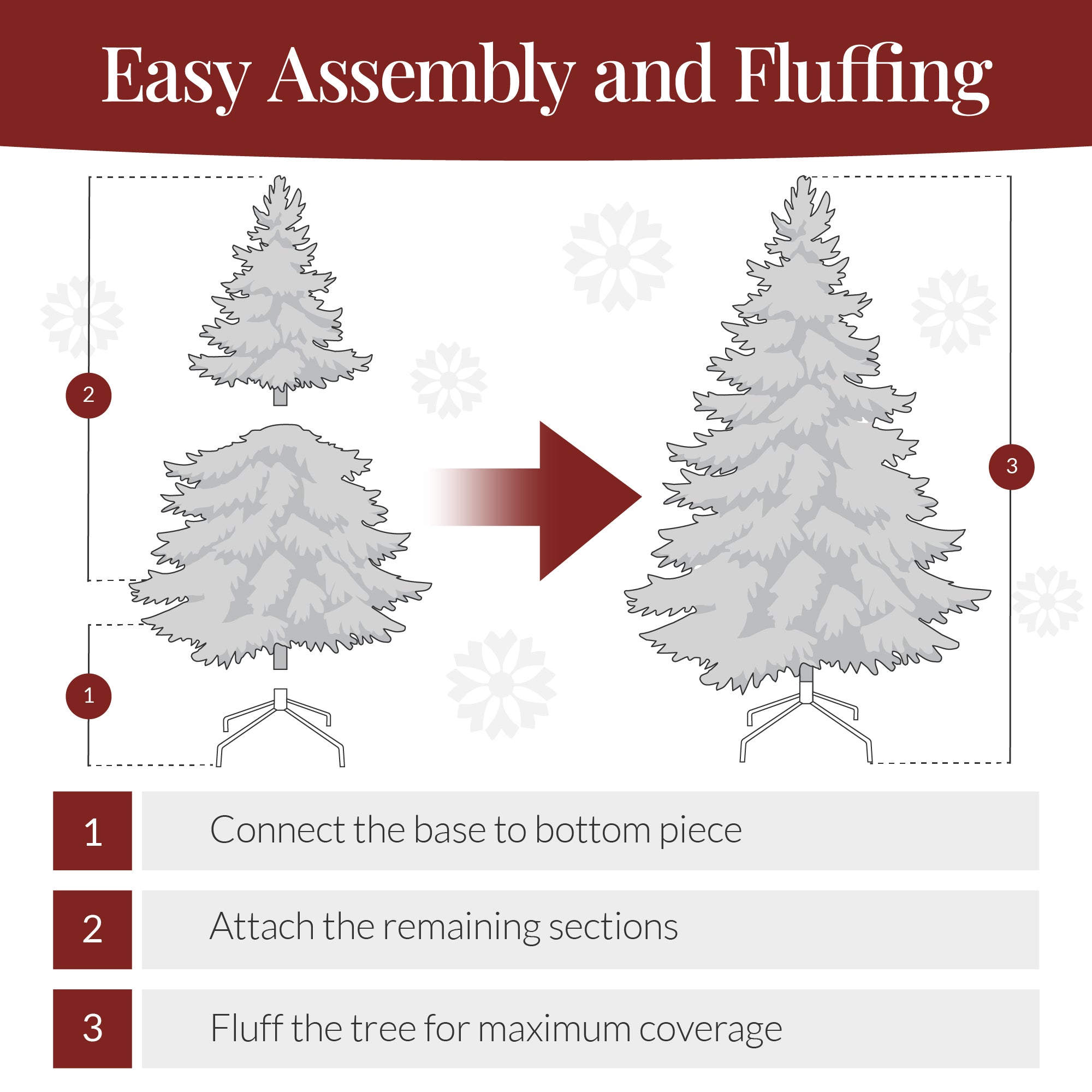Pre-Lit Artificial Red Christmas Tree with Incandescent Lights for indoor and outdoor holiday displays