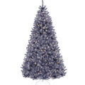Pre-Lit Artificial Charcoal Gray Christmas Tree with Incandescent Lights for indoor and outdoor holiday displays