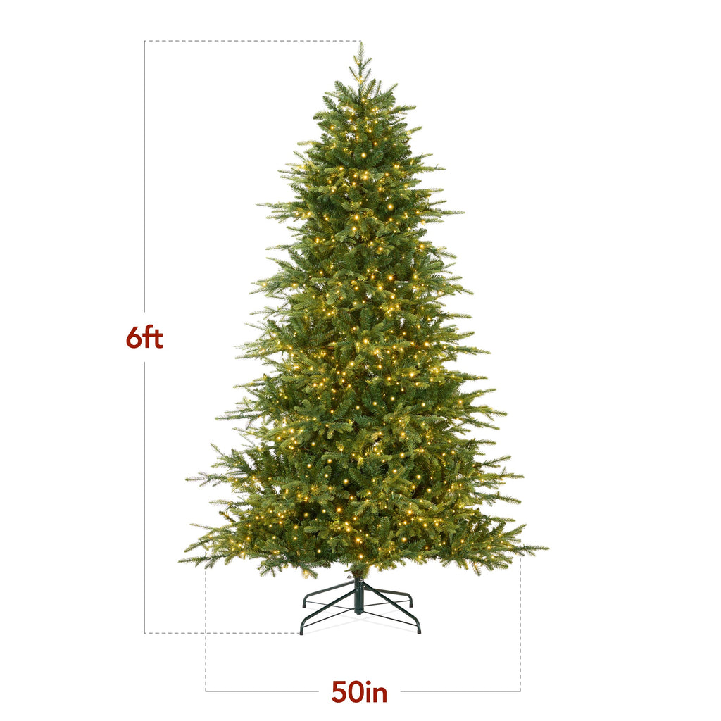 Pre-Lit Artificial Full Aspen Christmas Tree with 2-in-1 Twinkling Micro LEDs for indoor and outdoor holiday displays