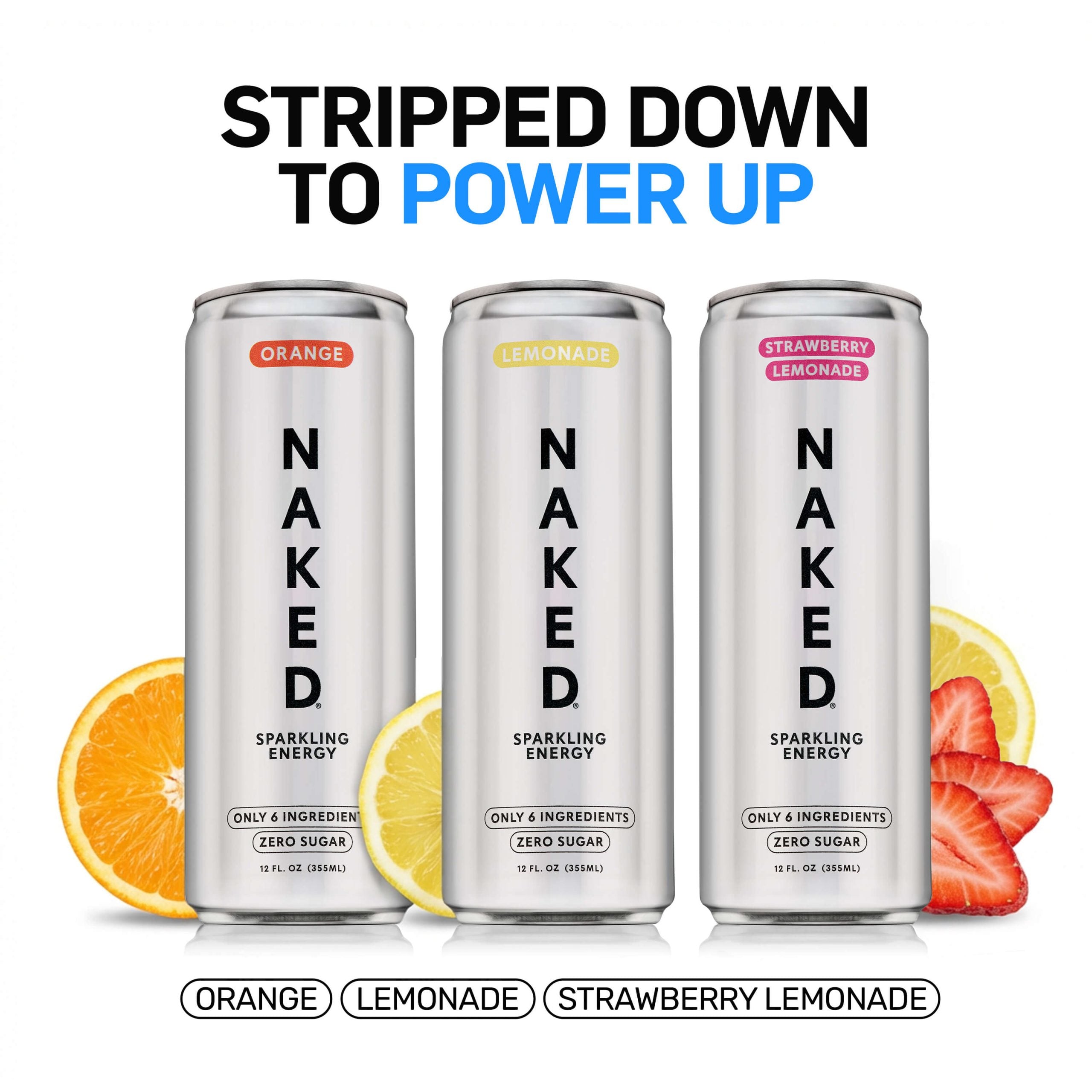 Strawberry Lemonade Naked Sparkling Energy - Strawberry Lemonade | Everyday Fitness Nutrition