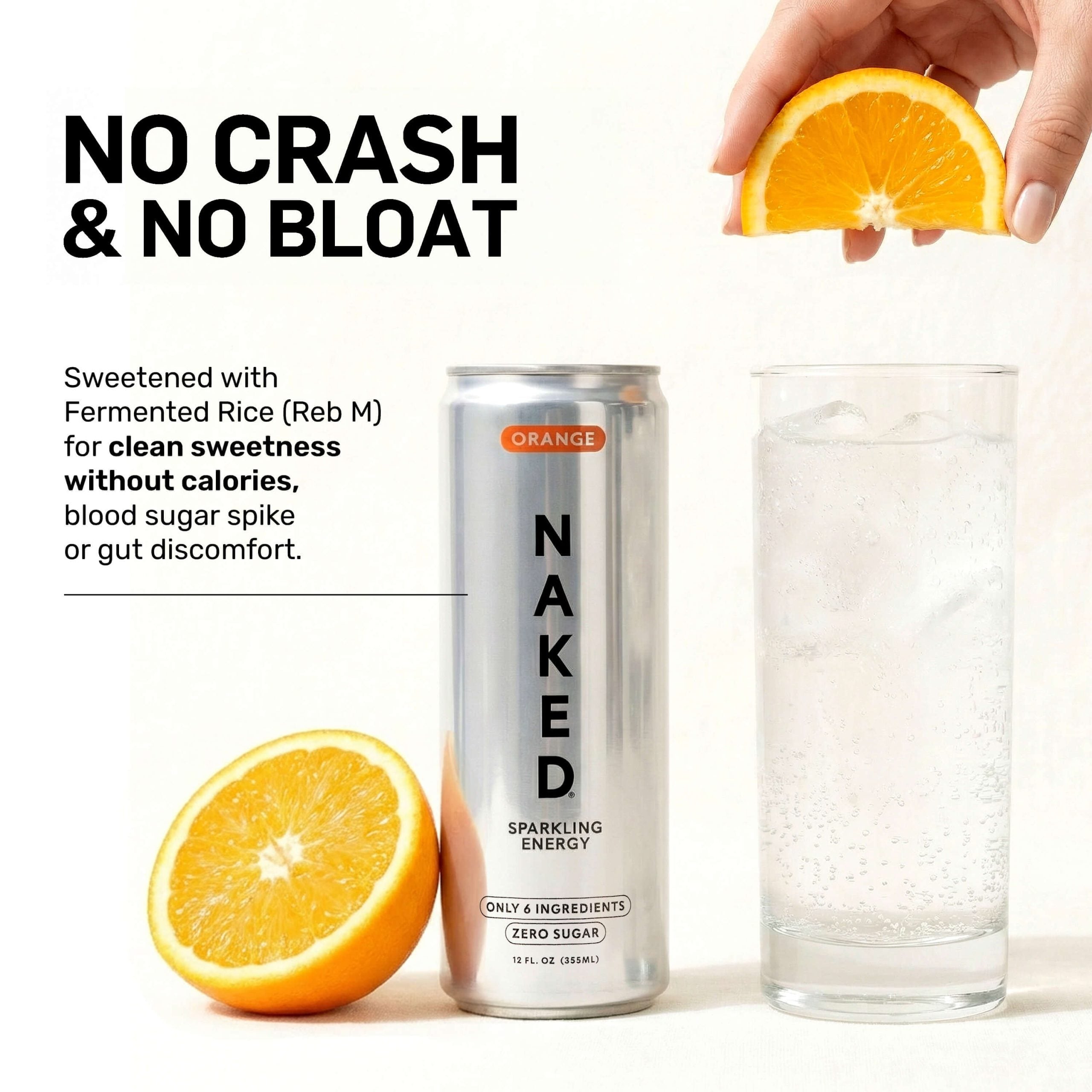 Orange Naked Sparkling Energy - Orange | Everyday Fitness Nutrition
