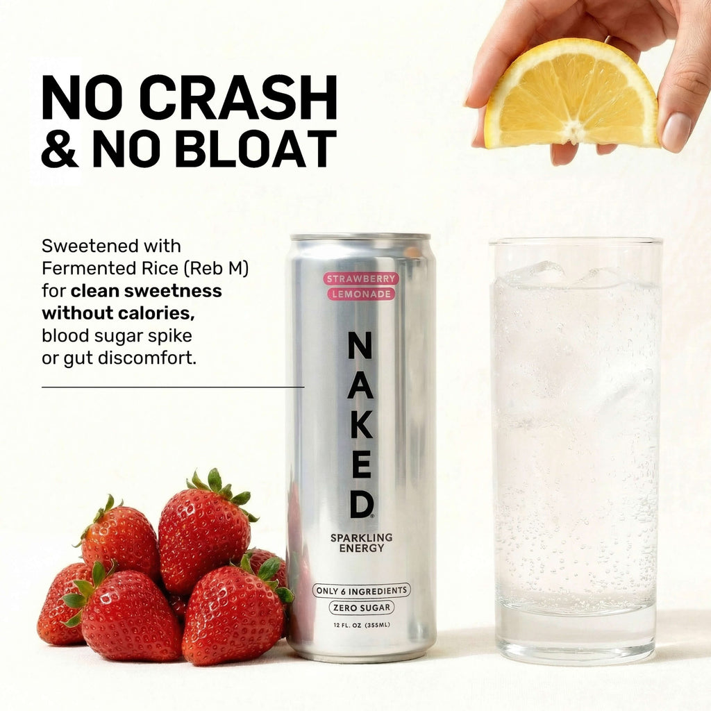 Strawberry Lemonade Naked Sparkling Energy - Strawberry Lemonade | Everyday Fitness Nutrition