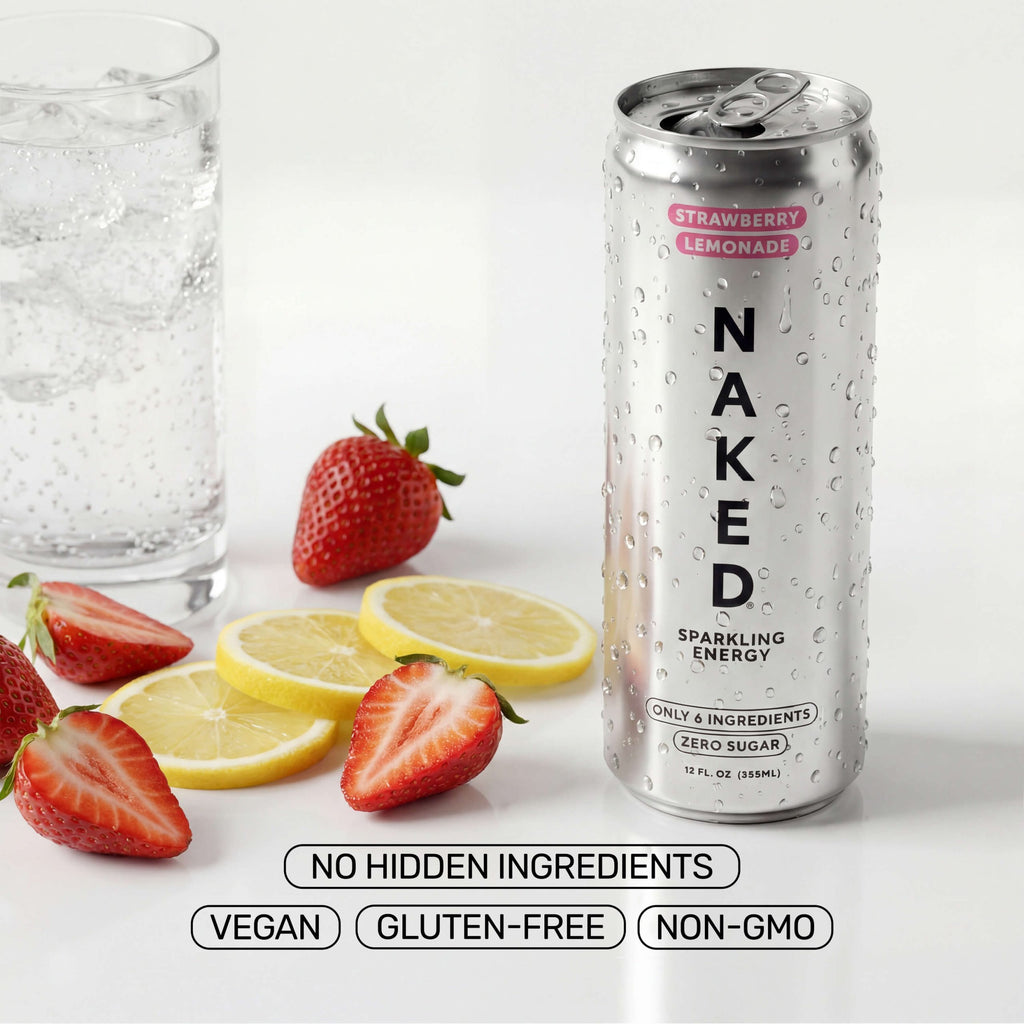 Strawberry Lemonade Naked Sparkling Energy - Strawberry Lemonade | Everyday Fitness Nutrition