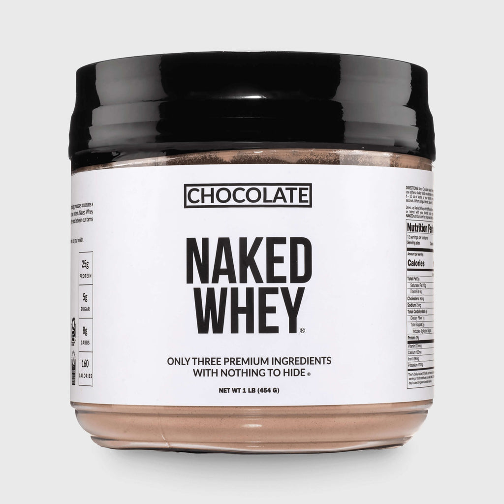 Chocolate Whey Protein Powder 1lb - Chocolate | Minimal Ingredient Fitness Fuel