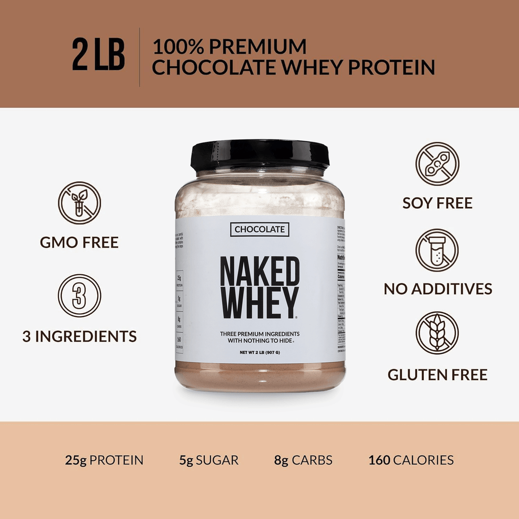 Chocolate Whey Protein Powder - Chocolate | Minimal Ingredient Fitness Fuel