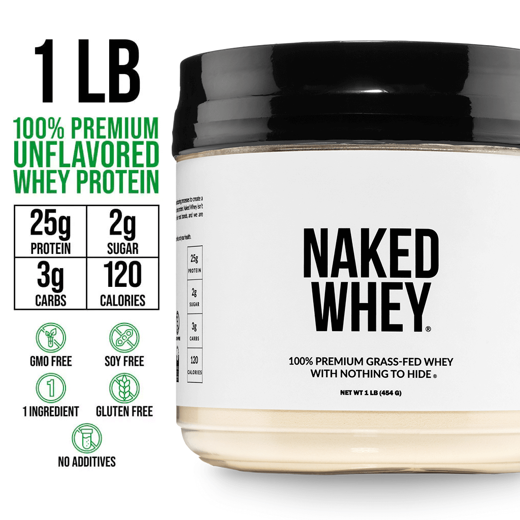 Grass Fed Whey Protein Powder - Unflavored | Minimal Ingredient Fitness Fuel