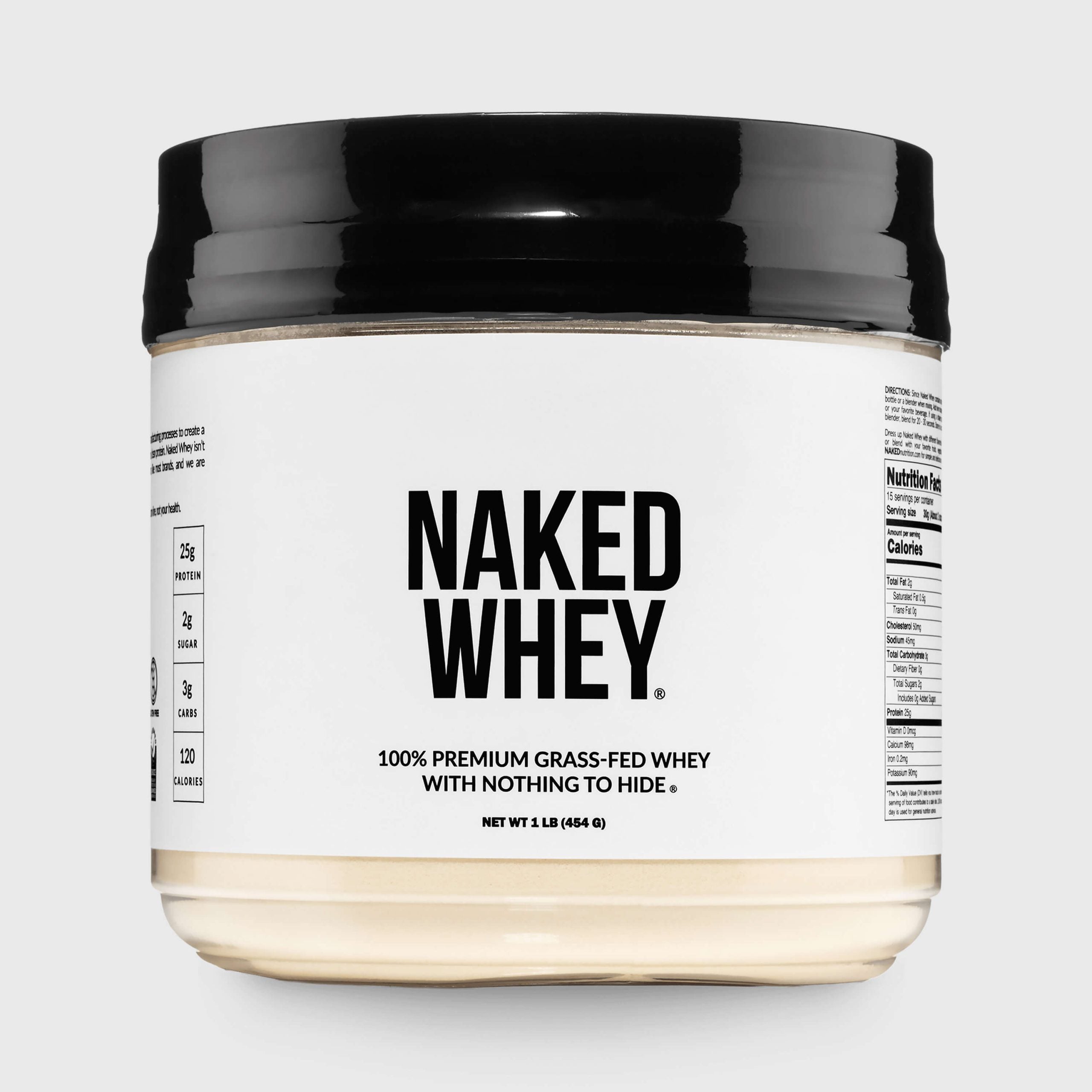 Grass Fed Whey Protein Powder - Unflavored | Minimal Ingredient Fitness Fuel