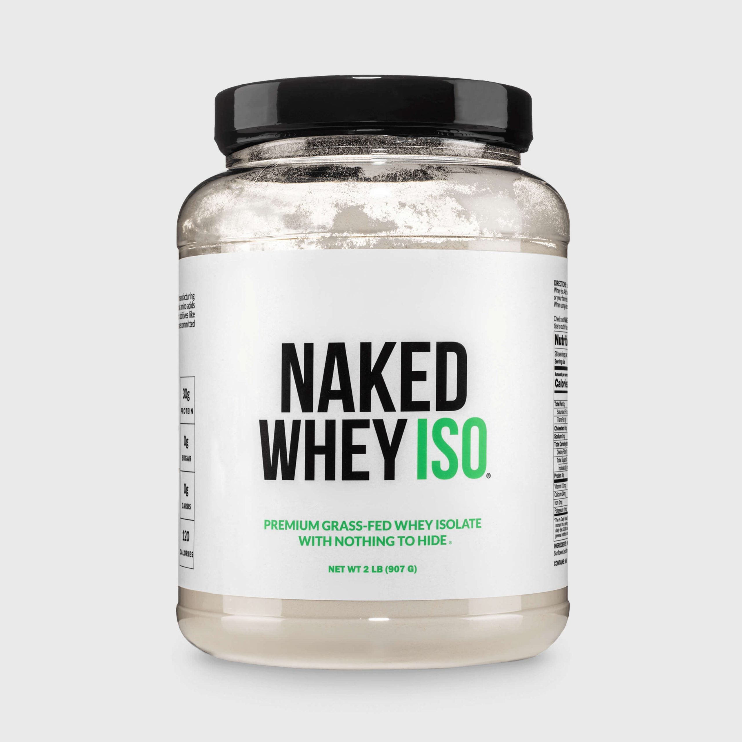 Grass Fed Whey Isolate Protein Powder - Unflavored | Minimal Ingredient Fitness Fuel