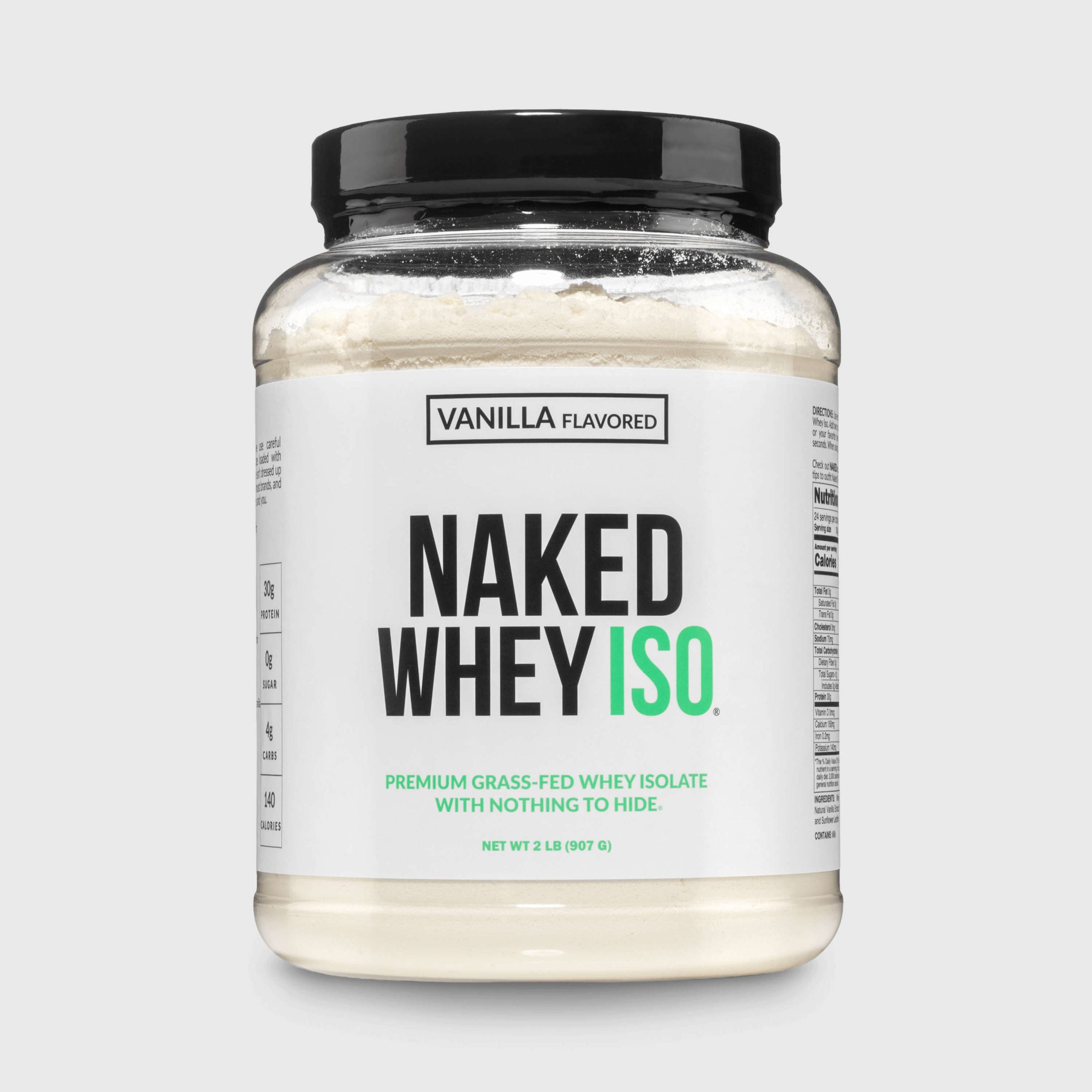 Vanilla Grass-Fed Whey Isolate Protein Powder - Vanilla | Minimal Ingredient Fitness Fuel