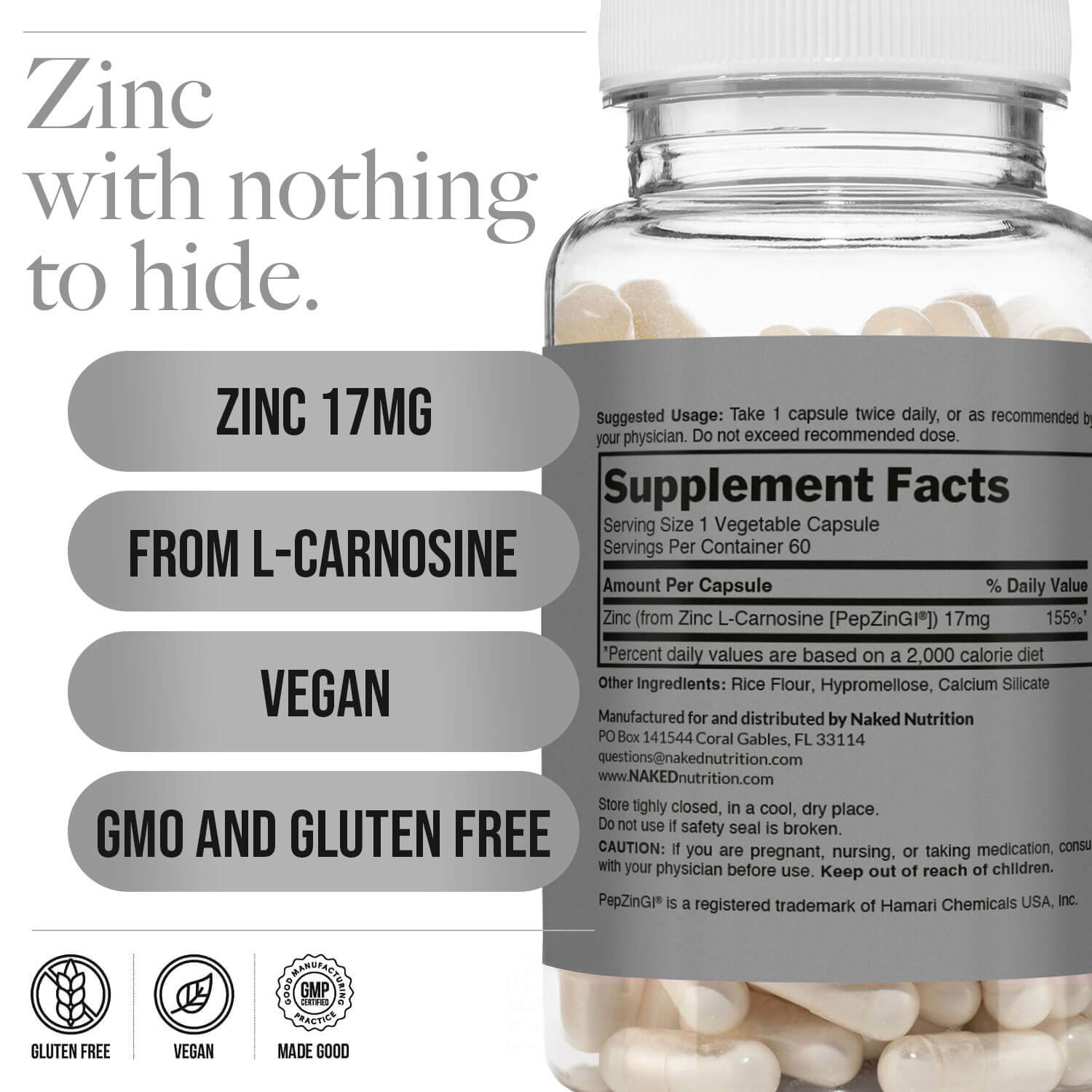 Daily Zinc Supplement - Zinc | Everyday Fitness Nutrition
