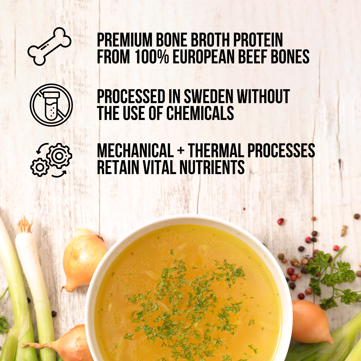 Bone Broth Protein Powder | Minimal Ingredient Daily Fuel