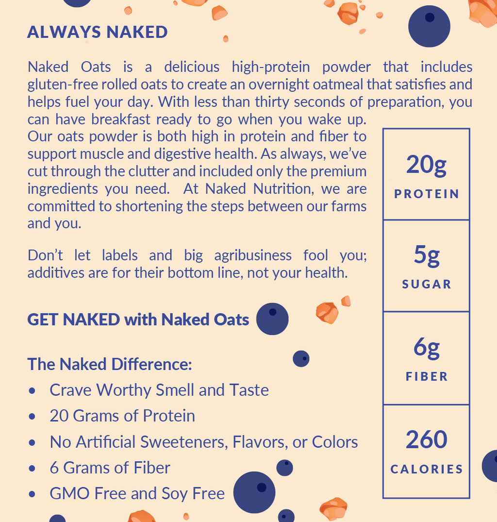 Blueberry Cobbler Protein Oats - Blueberry Cobbler | Everyday Fitness Nutrition