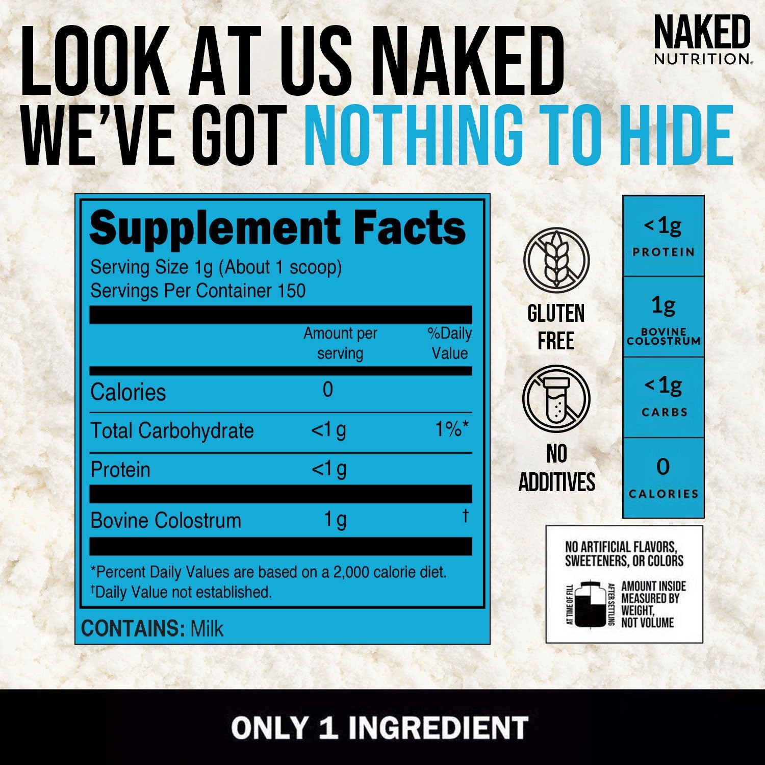 Grass-Fed Colostrum Powder - Colostrum Powder | Minimal Ingredient Daily Fuel